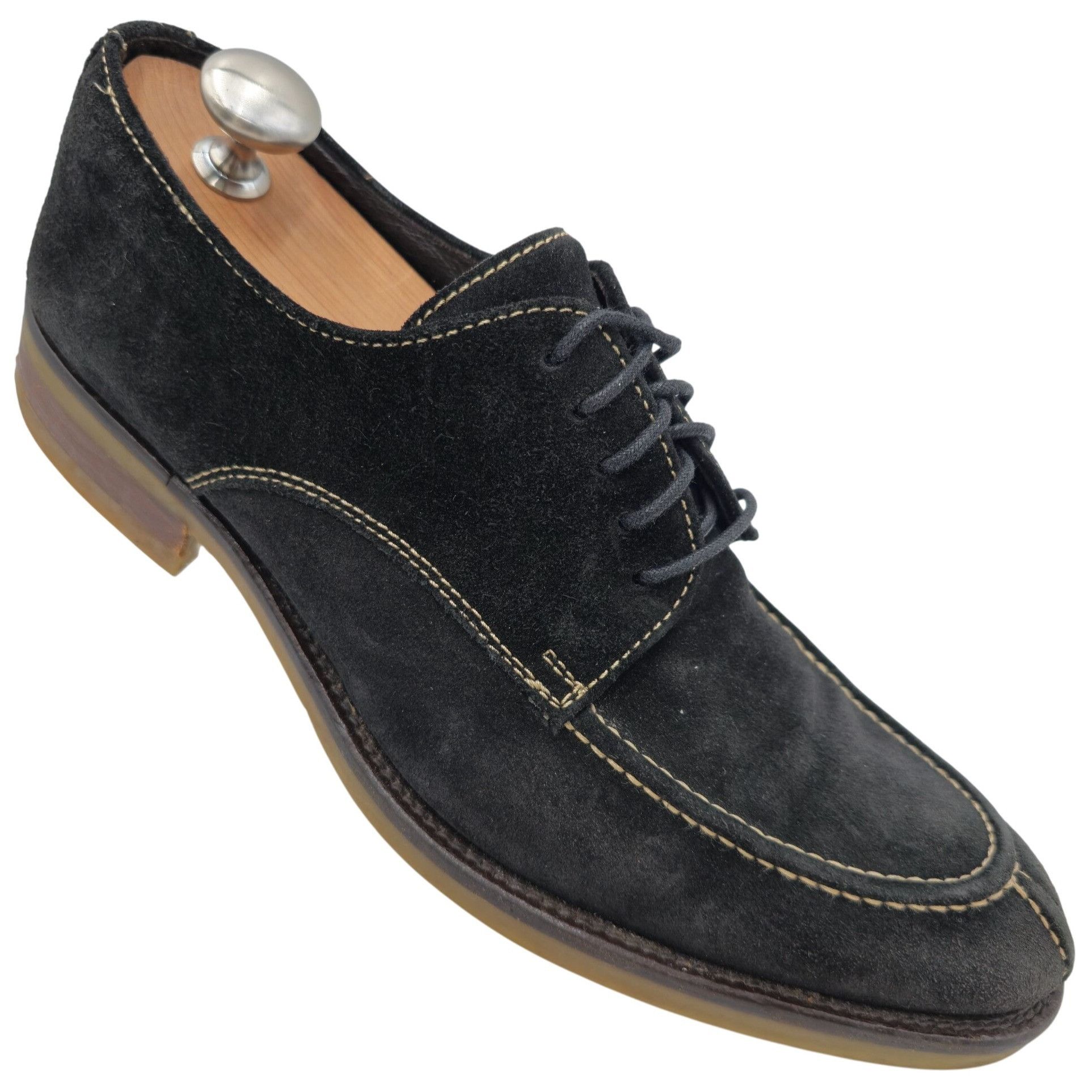 Donald Pliner Donald J. Pliner Italy Men's size 9.5M Black Suede Dress Sho Size US 9.5 / EU 42-43 - 1 Thumbnail