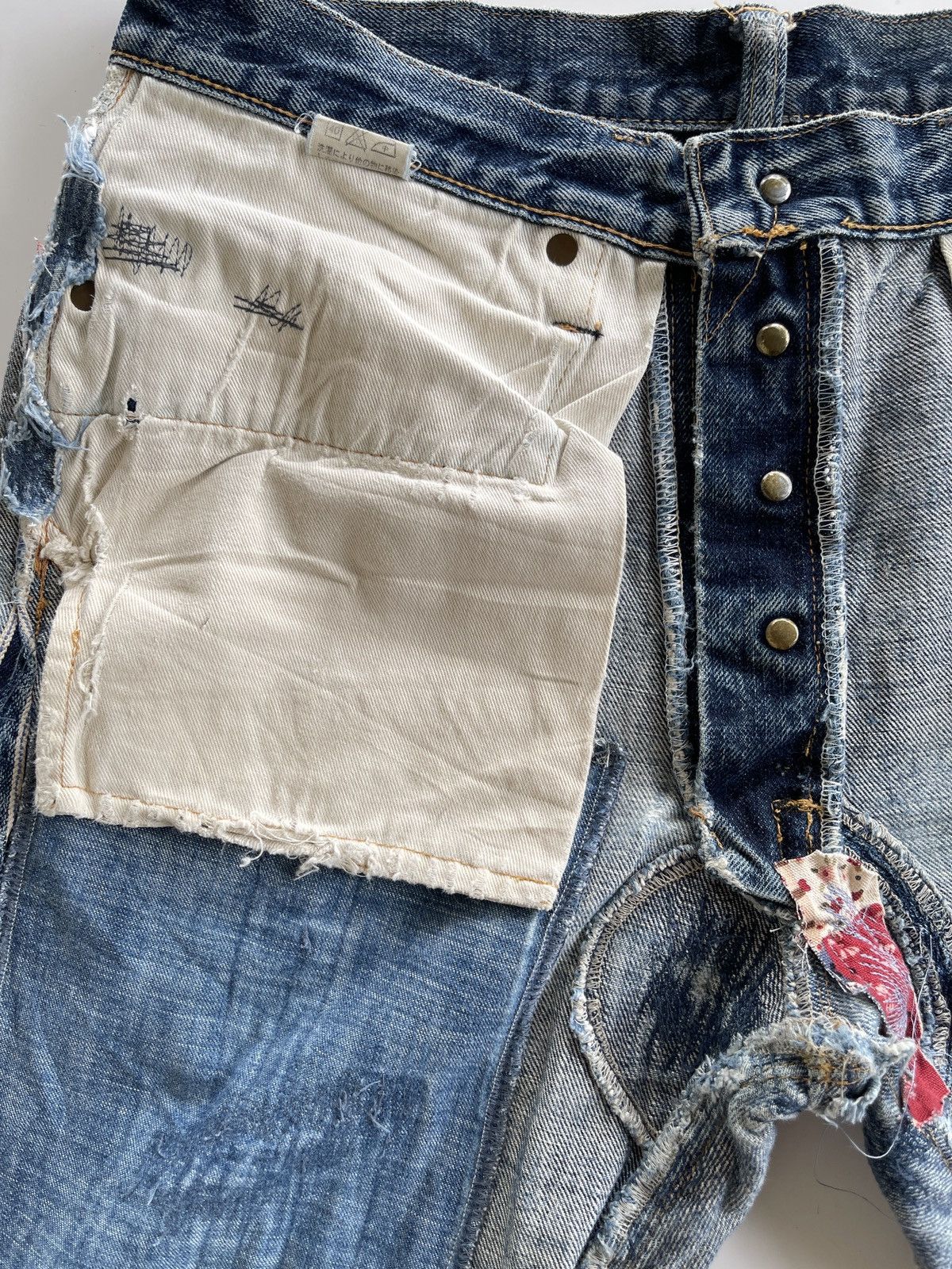 Studio D'Artisan Studio D'artisan Ripped Distressed Selvedge Denim Size US 32 / EU 48 - 22 Thumbnail