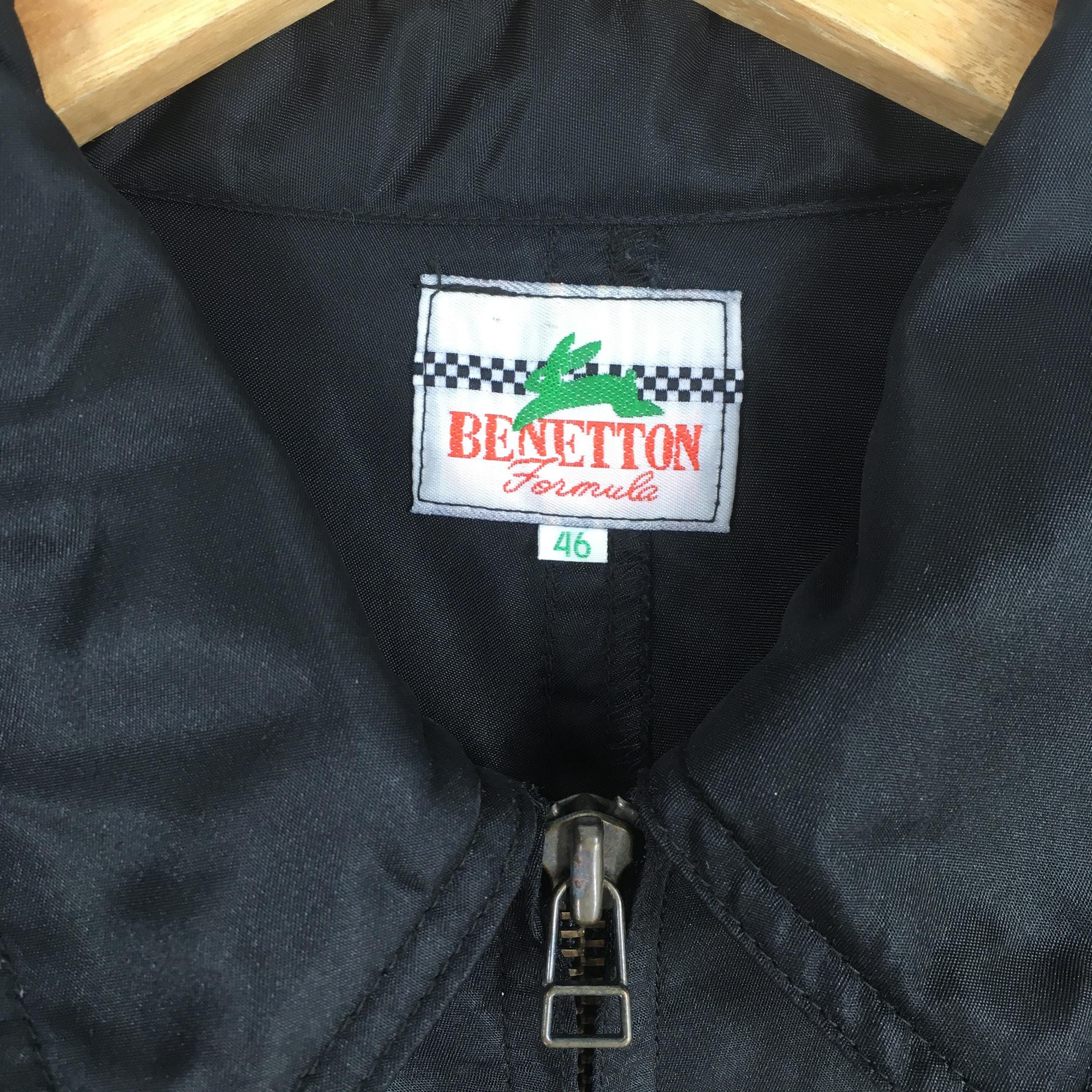 Benetton Vintage Benetton Formula 1 Embroidery Black Jacket XLarge Size US XL / EU 56 / 4 - 5 Thumbnail