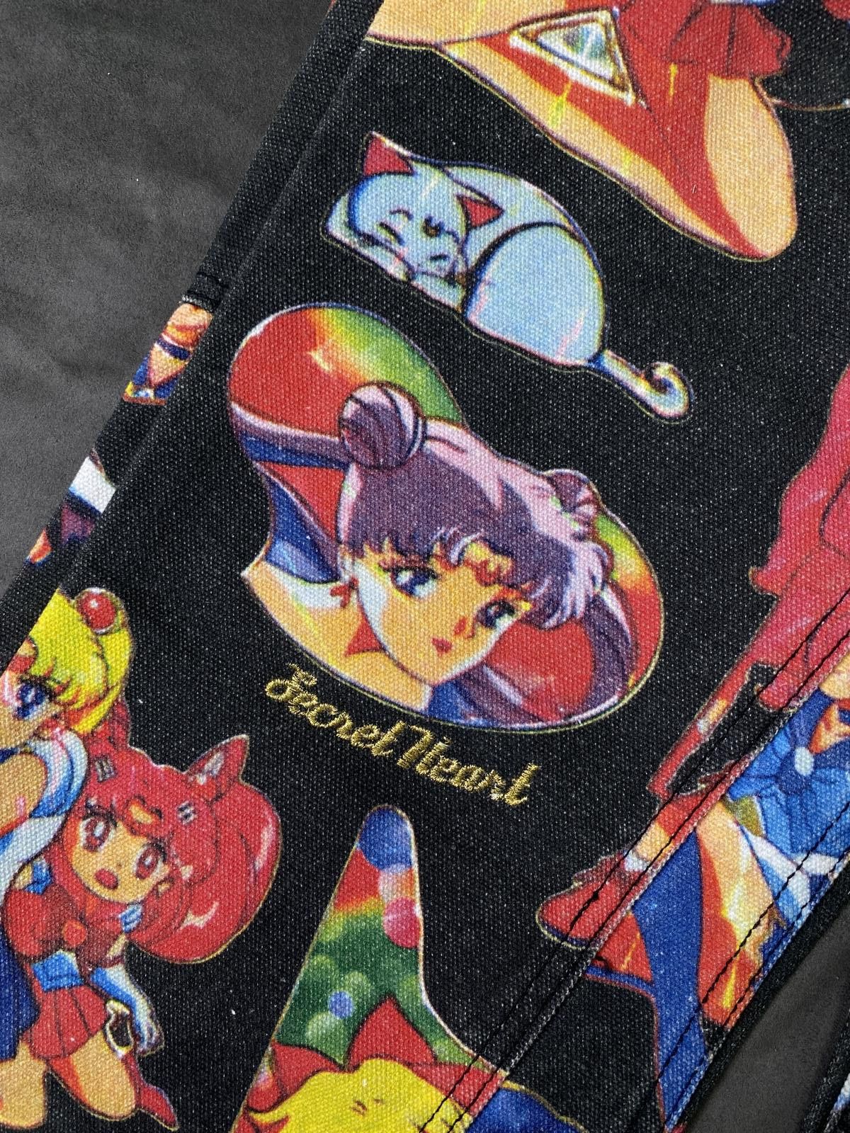 Japanese Brand Deadstock Secret Heart Sailor Moon Print Jeans 26 Size 26" / US 2 / IT 38 - 9 Thumbnail