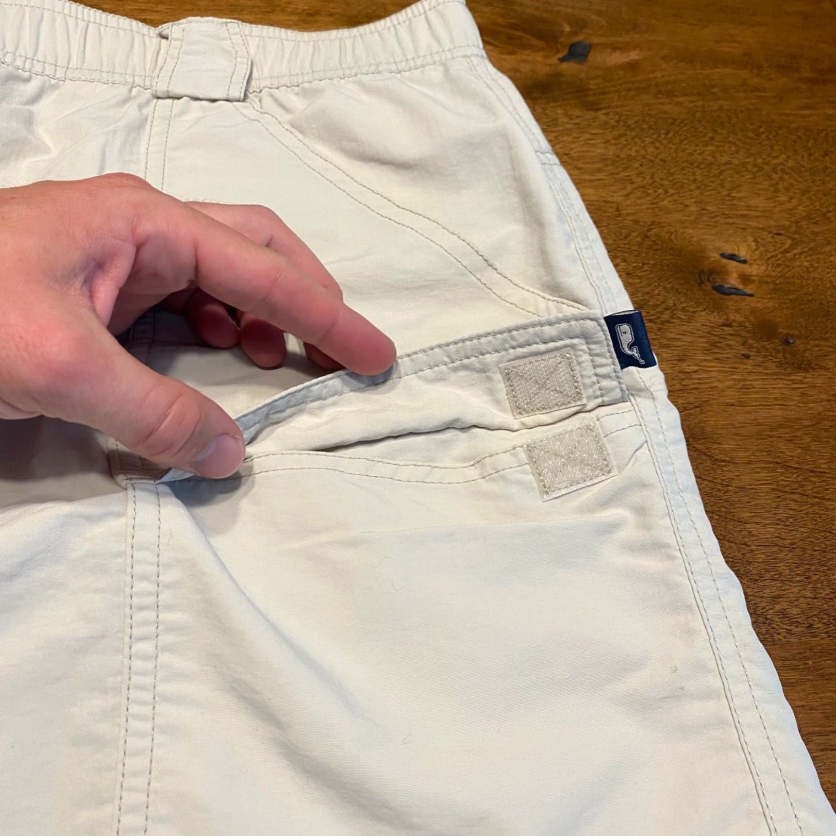 Vineyard Vines Vineyard Vines Shorts Mens 40 Tan Brown Cargo Pocket 7" 100% Nylon Trail Stretch Size US 40 / EU 56 - 3 Thumbnail