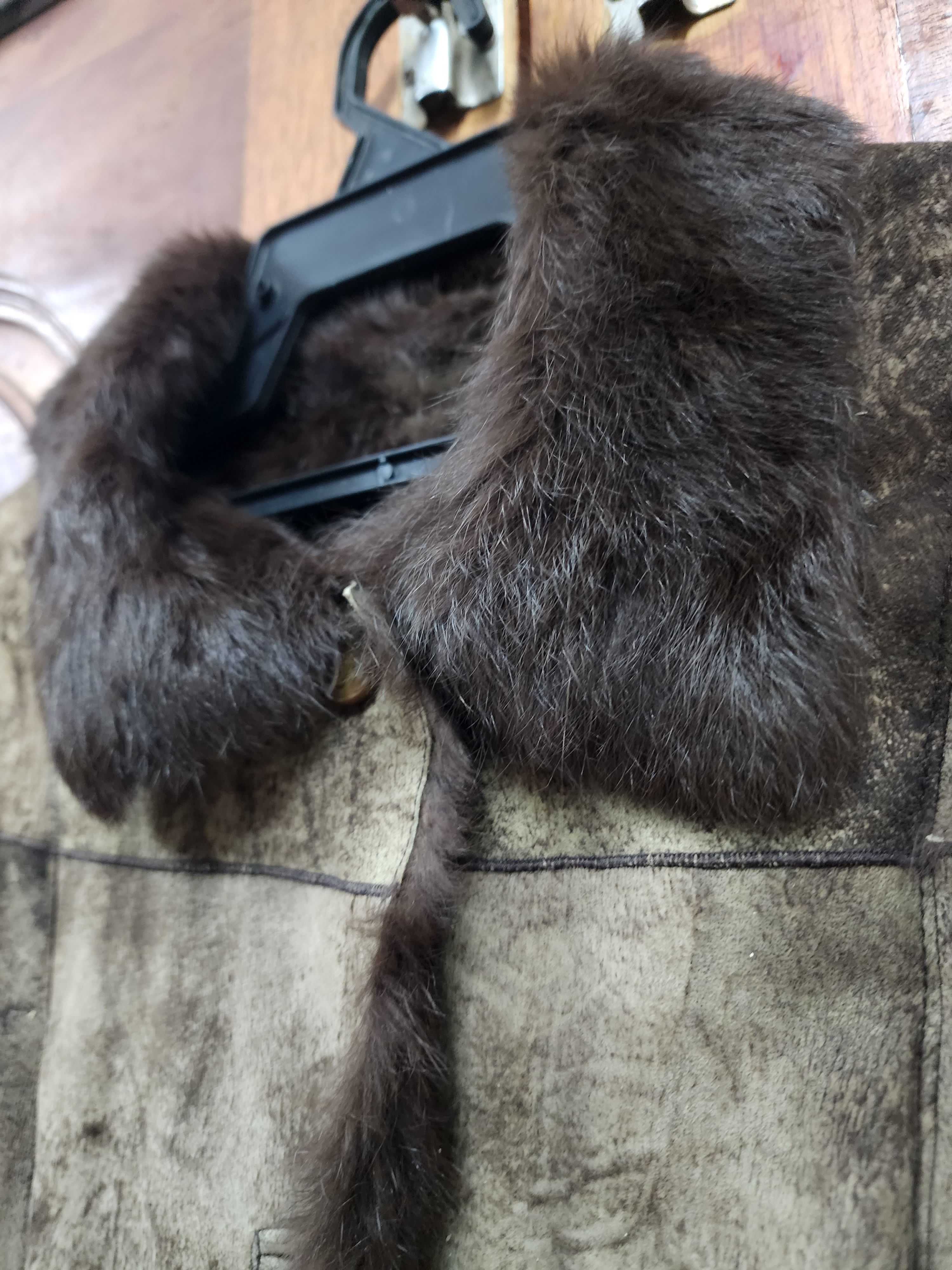 Japanese Brand Elegance Rabbit Fur For Lady Leather Jacket Size M / US 6-8 / IT 42-44 - 4 Thumbnail