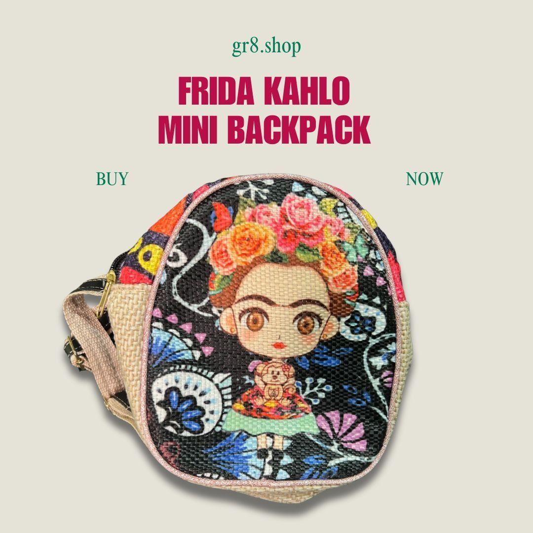 Other Frida Kahlo Mini Backpack With Adjustable Straps Colorful De Size ONE SIZE - 1 Thumbnail