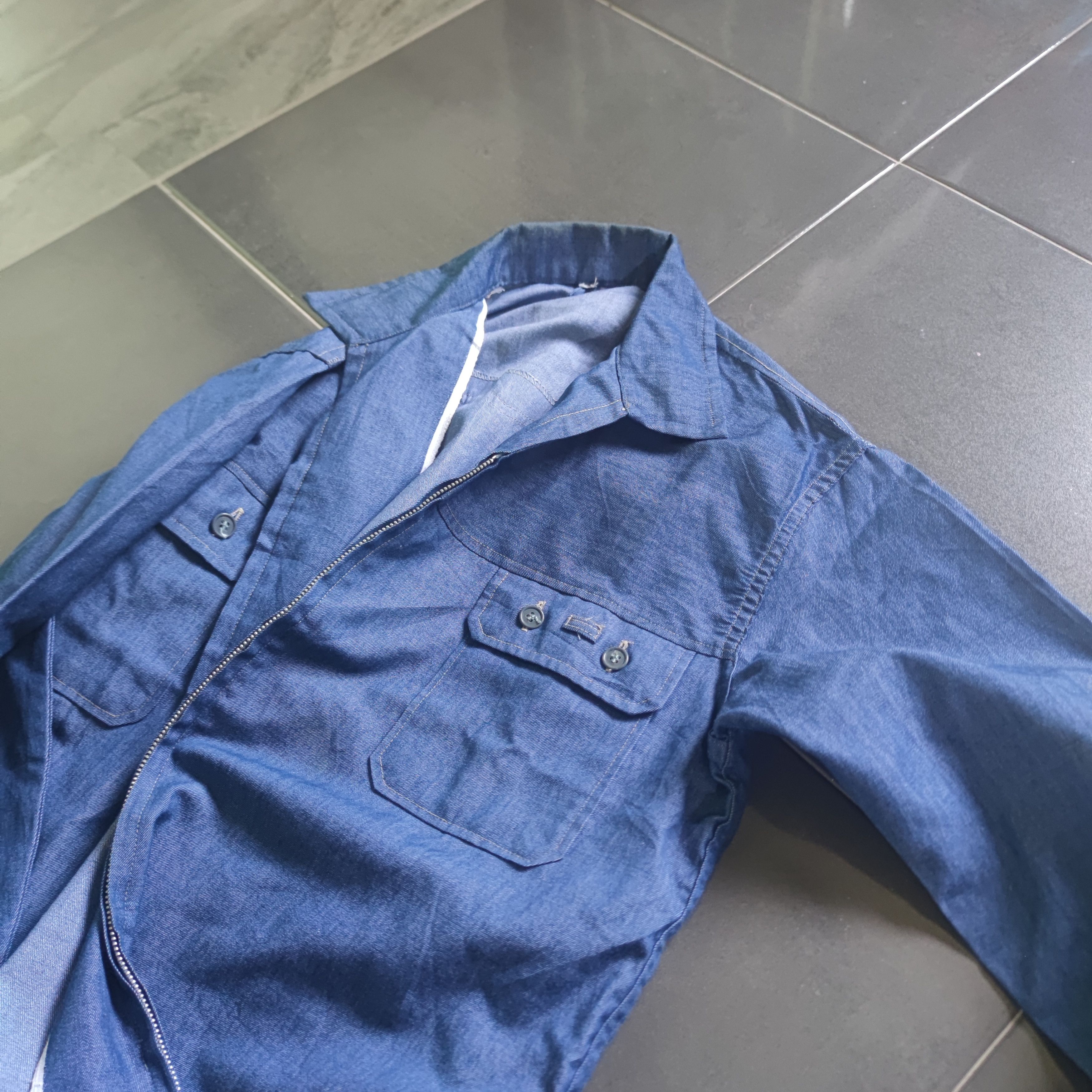 Vintage SUPER RARE VINTAGE CHAMBRAY SELVEDGE WORKER JACKET Size US M / EU 48-50 / 2 - 4 Thumbnail