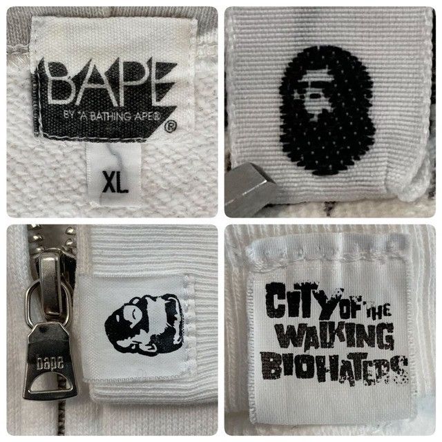 Bape BAPE White Camo Shark Full Zip Hoodie a bathing ape NIGO Size US XL / EU 56 / 4 - 9 Thumbnail