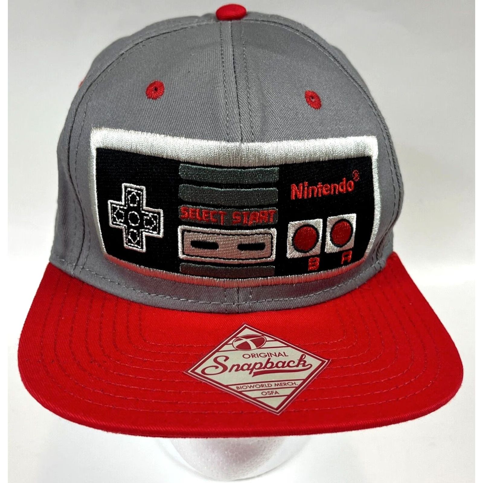Nintendo Nintendo Entertainment System Snapback Hat Cap Unisex Adults One Size Gray Red Retro Video Games Nike Shirt Size ONE SIZE - 2 Thumbnail