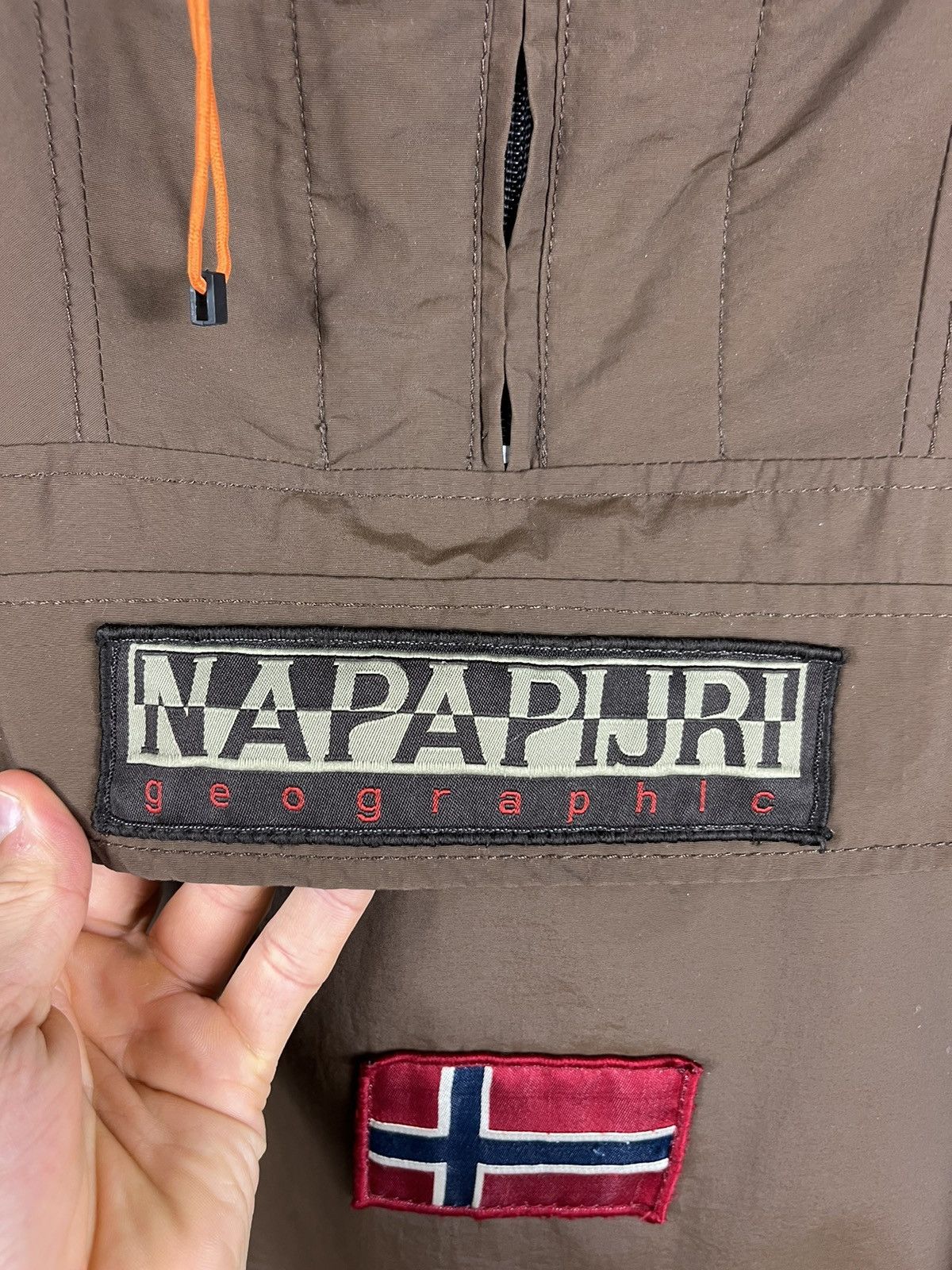Napapijri × Vintage Vintage Napapijri skidoo anorak fleece halfzip hoodie jacket Size US M / EU 48-50 / 2 - 12 Thumbnail
