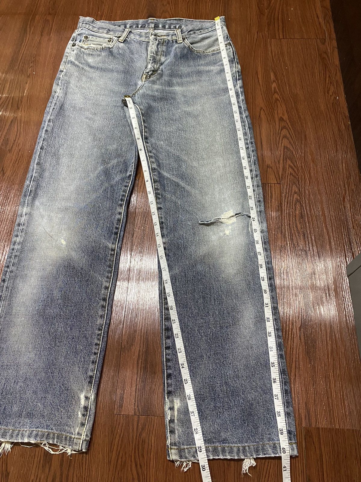 Japanese Brand Vintage Japanese Brand Faded Wash Straight Jeans Size US 31 - 6 Thumbnail