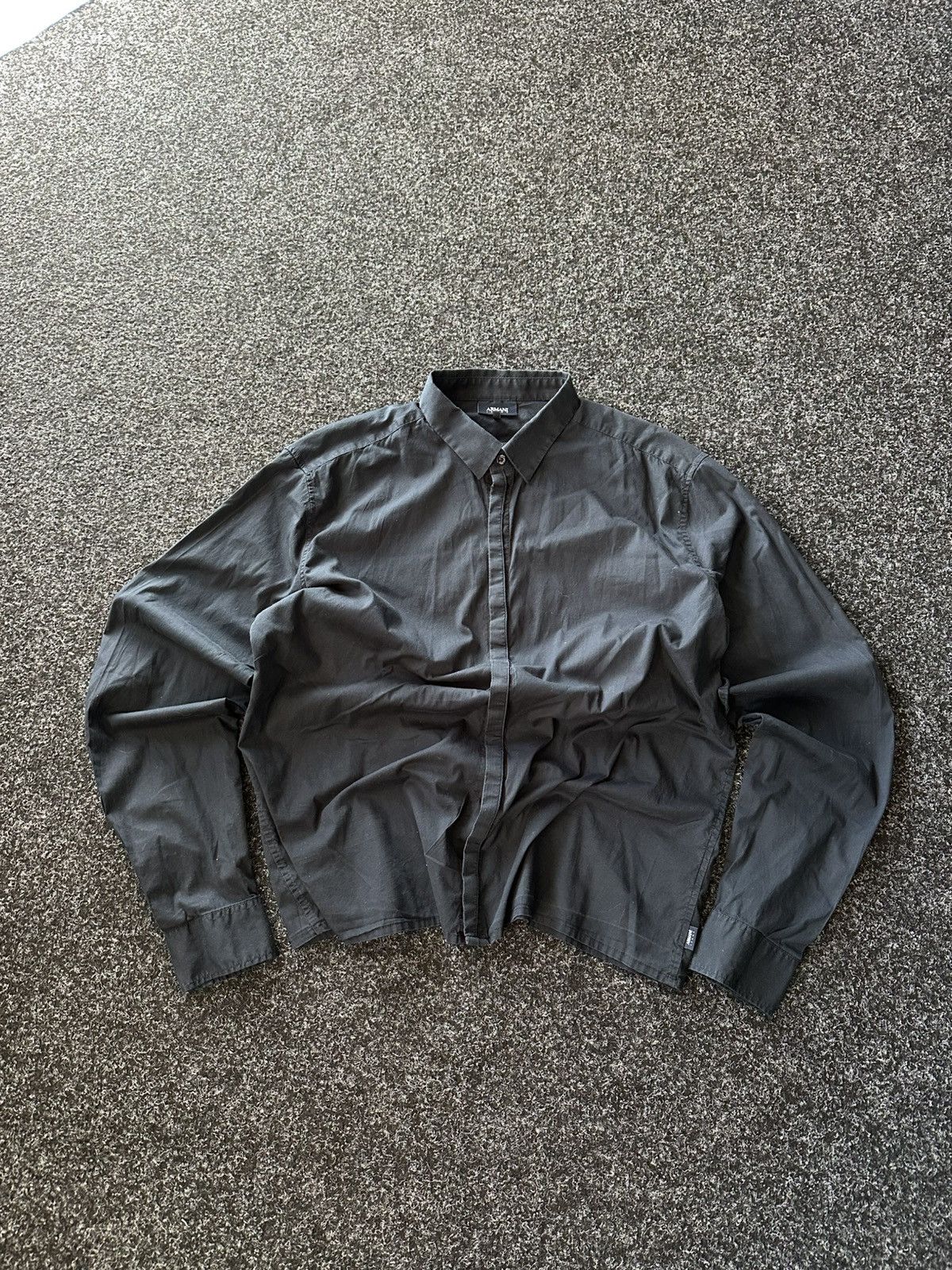 Armani × Vintage RARE🚨 ARMANI JEANS VINTAGE SHIRT LUXURY BUTTON UP 90s Size US XL / EU 56 / 4 - 1 Thumbnail
