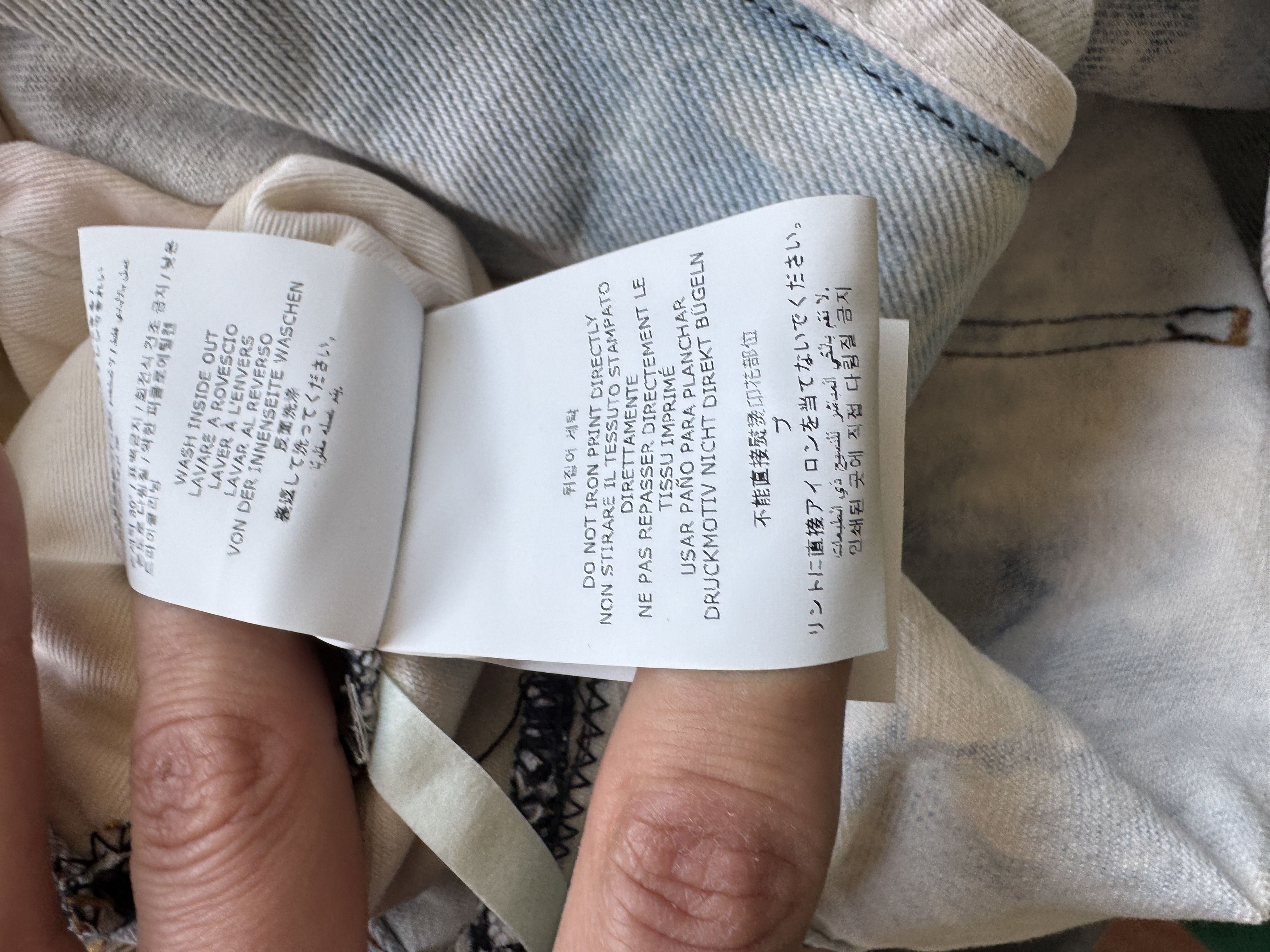 Off-White Bleached Reconstructed Double Knee Carpenter Pants Size US 34 / EU 50 - 22 Thumbnail
