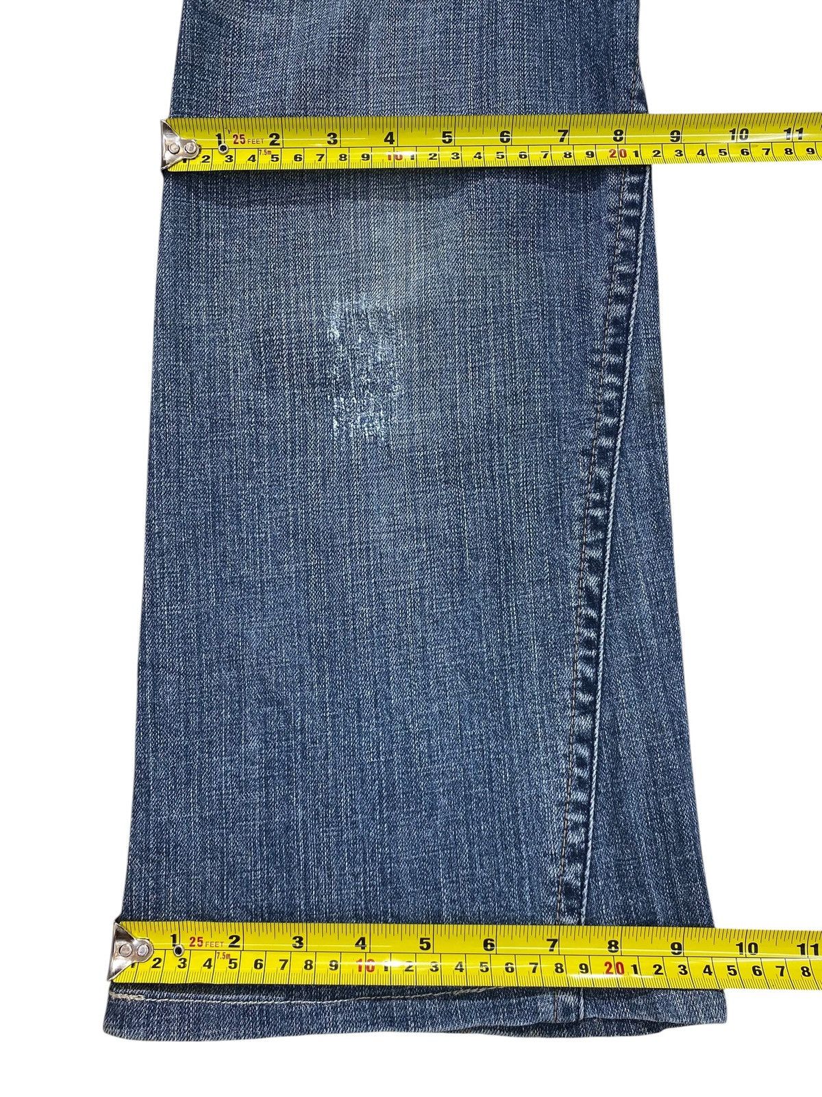 Japanese Brand Vintage Camel Road Blue Wash Style Flare Twist Jeans Size US 30 / EU 46 - 6 Thumbnail