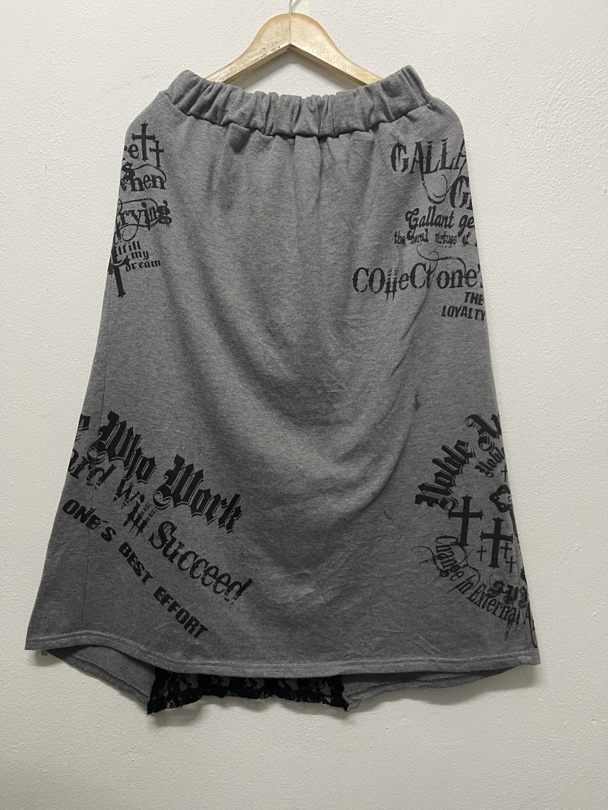 If Six Was Nine × Japanese Brand × Seditionaries 2000s IFSIXWASNINE STYLE CROSS DESIGN MIDI SKIRT DIG DEEP Size 26" / US 2 / IT 38 - 2 Thumbnail