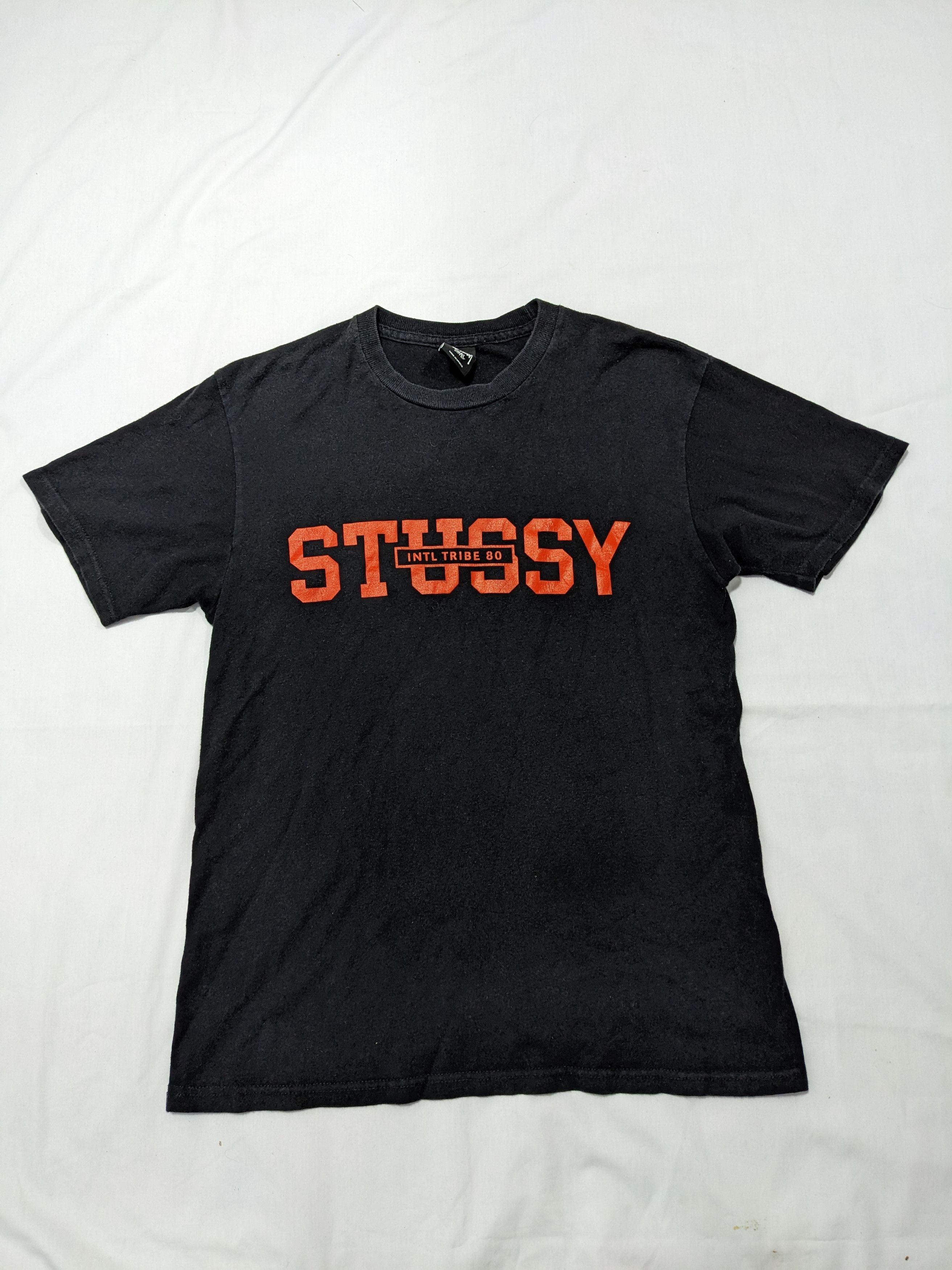 Stussy × Vintage Vintage Y2K Stussy International Tribe Backhit Black T Shirt Size US S / EU 44-46 / 1 - 1 Thumbnail