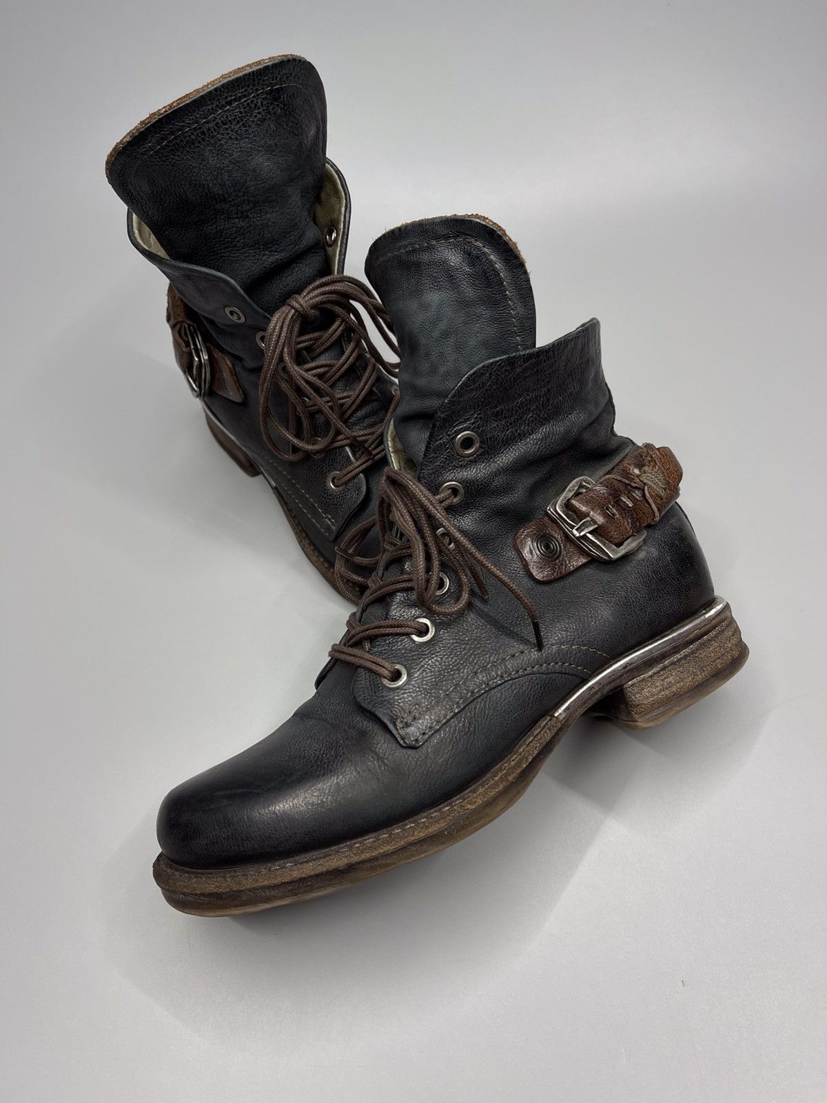 Japanese Brand × Vintage A.S 98 Boots Leather Style Rick Owens Size US 6 / IT 36 - 2 Thumbnail