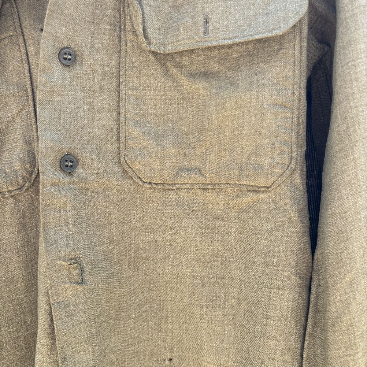Vintage Vintage 60s Military Wool Overshirt Size US M / EU 48-50 / 2 - 3 Thumbnail