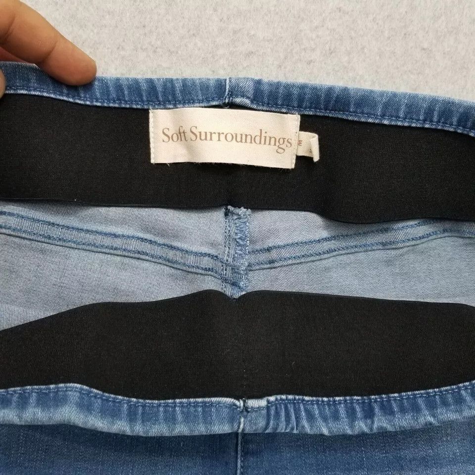Other Soft Surroundings Jeans Womens Medium Flared Mid Rise 34x30 Size 34" / US 12 / IT 48 - 7 Thumbnail