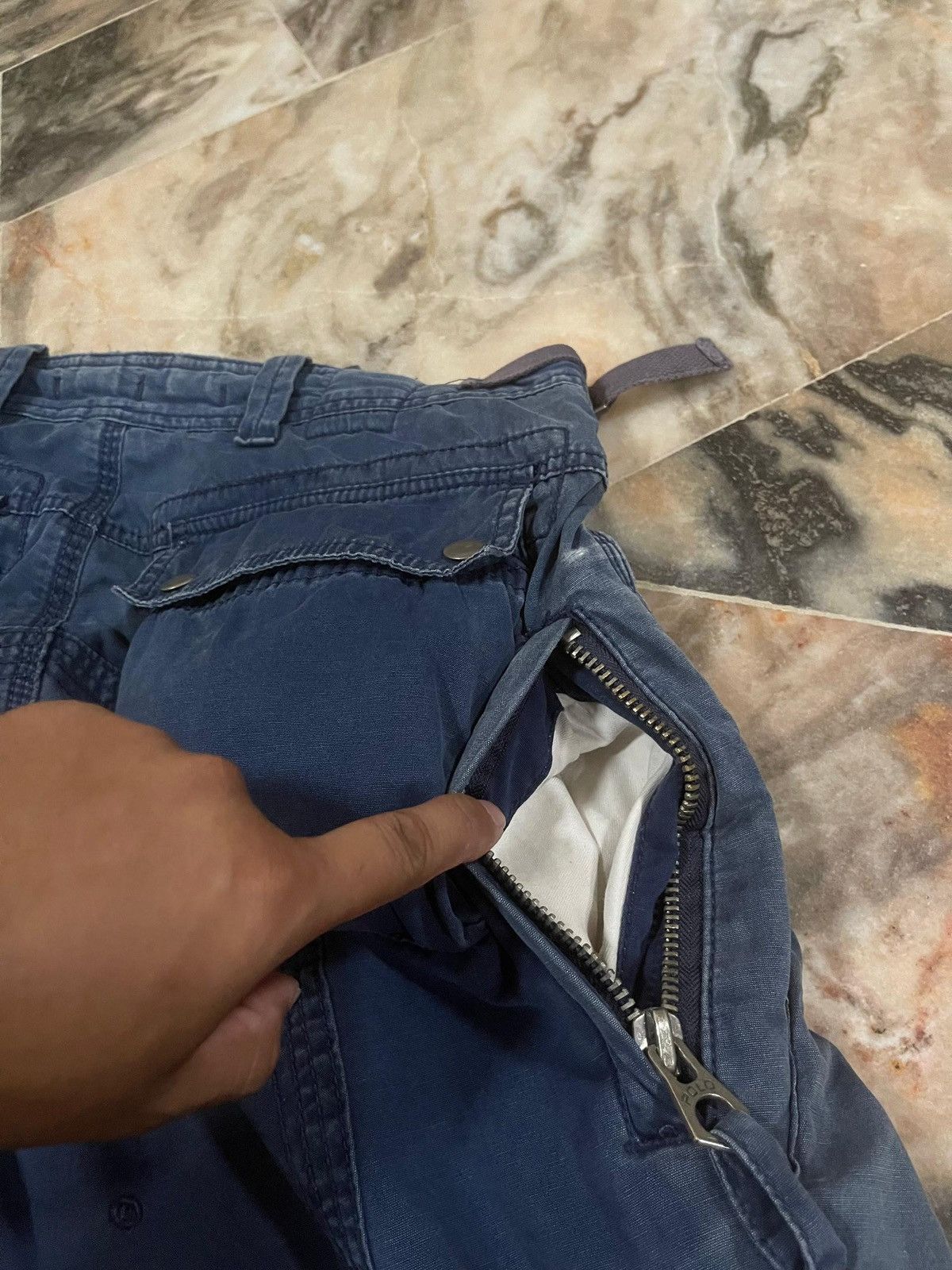 Polo Ralph Lauren Polo Ralph Lauren Faded Bondage Utility Pocket Cargo Pants Size US 33 - 18 Thumbnail