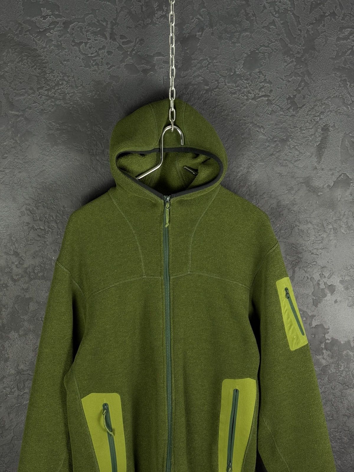 Arc'teryx Arcteryx Covert Hoody Polartec Fleece Jacket Green Mens Size US L / EU 52-54 / 3 - 5 Thumbnail