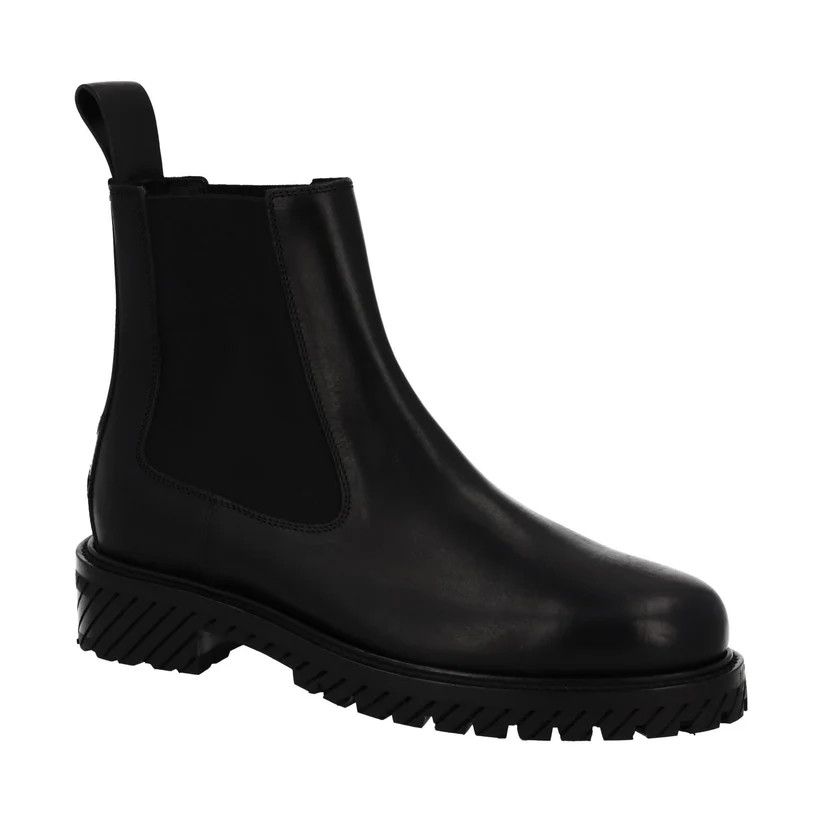 Off-White o1y0225 Ankle Boots in Black Size US 8 / EU 41 - 3 Thumbnail