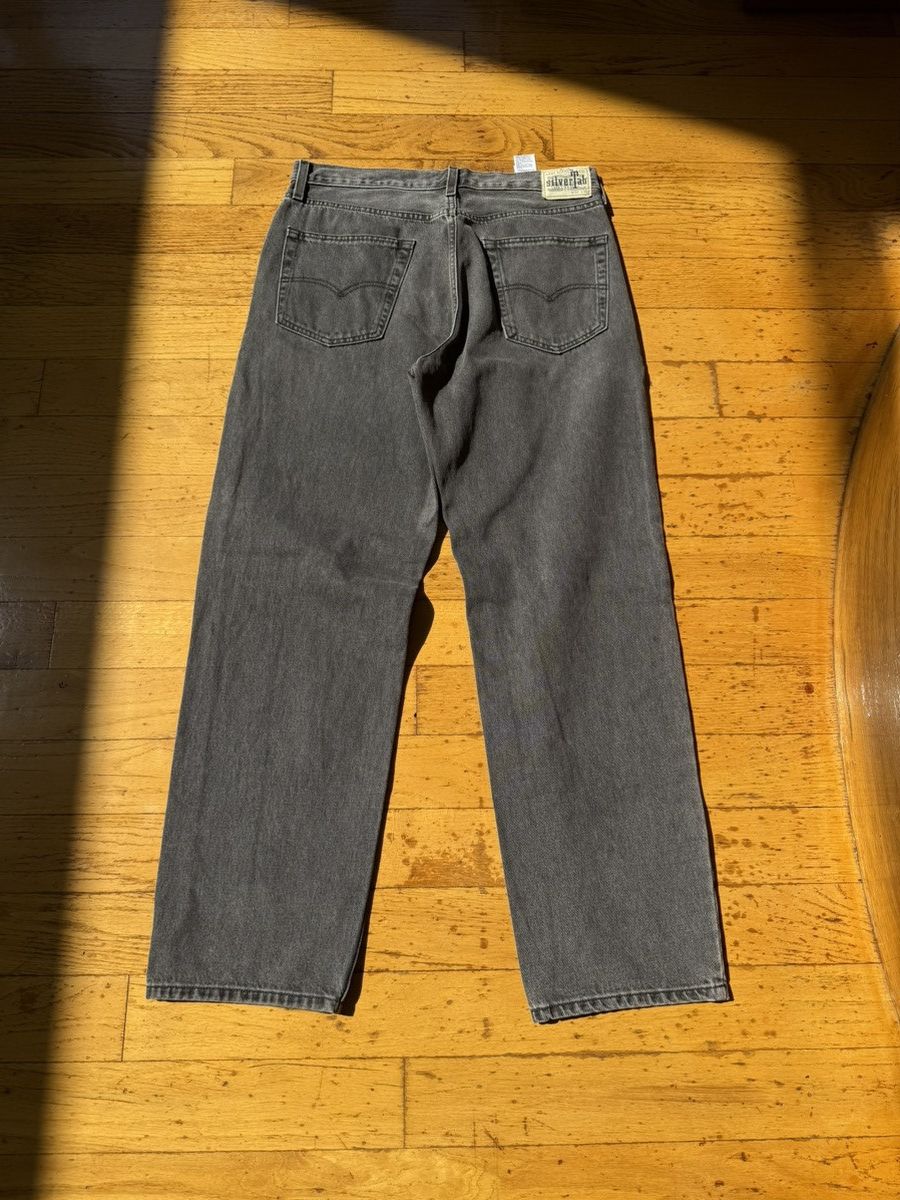Levi's washed black levis silver tab loose fit jeans Size US 32 / EU 48 - 2 Thumbnail