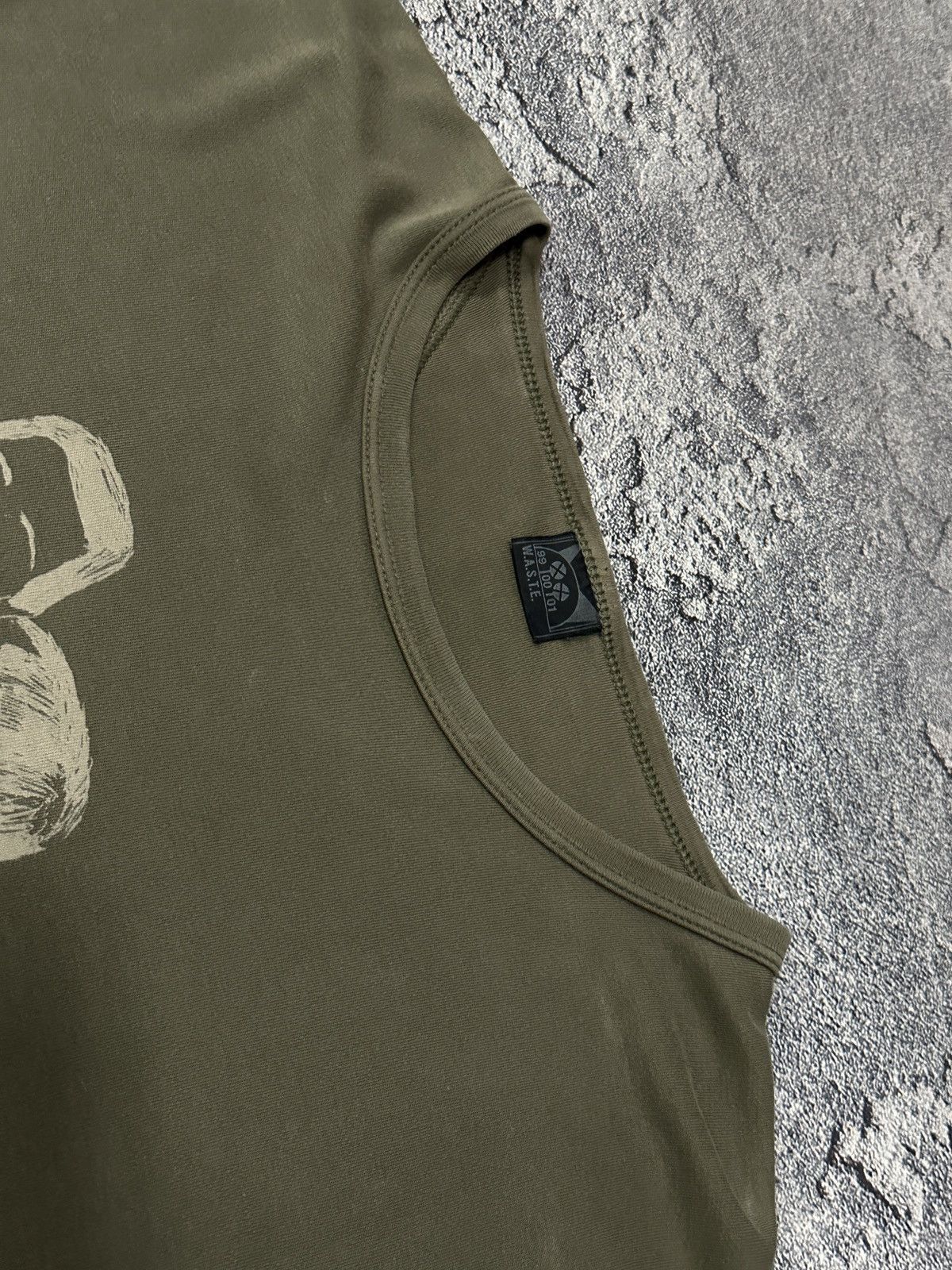 Band Tees Rare Radiohead 00’s W.A.S.T.E. Promo T-Shirt Khaki XXL Size US XXL / EU 58 / 5 - 6 Thumbnail