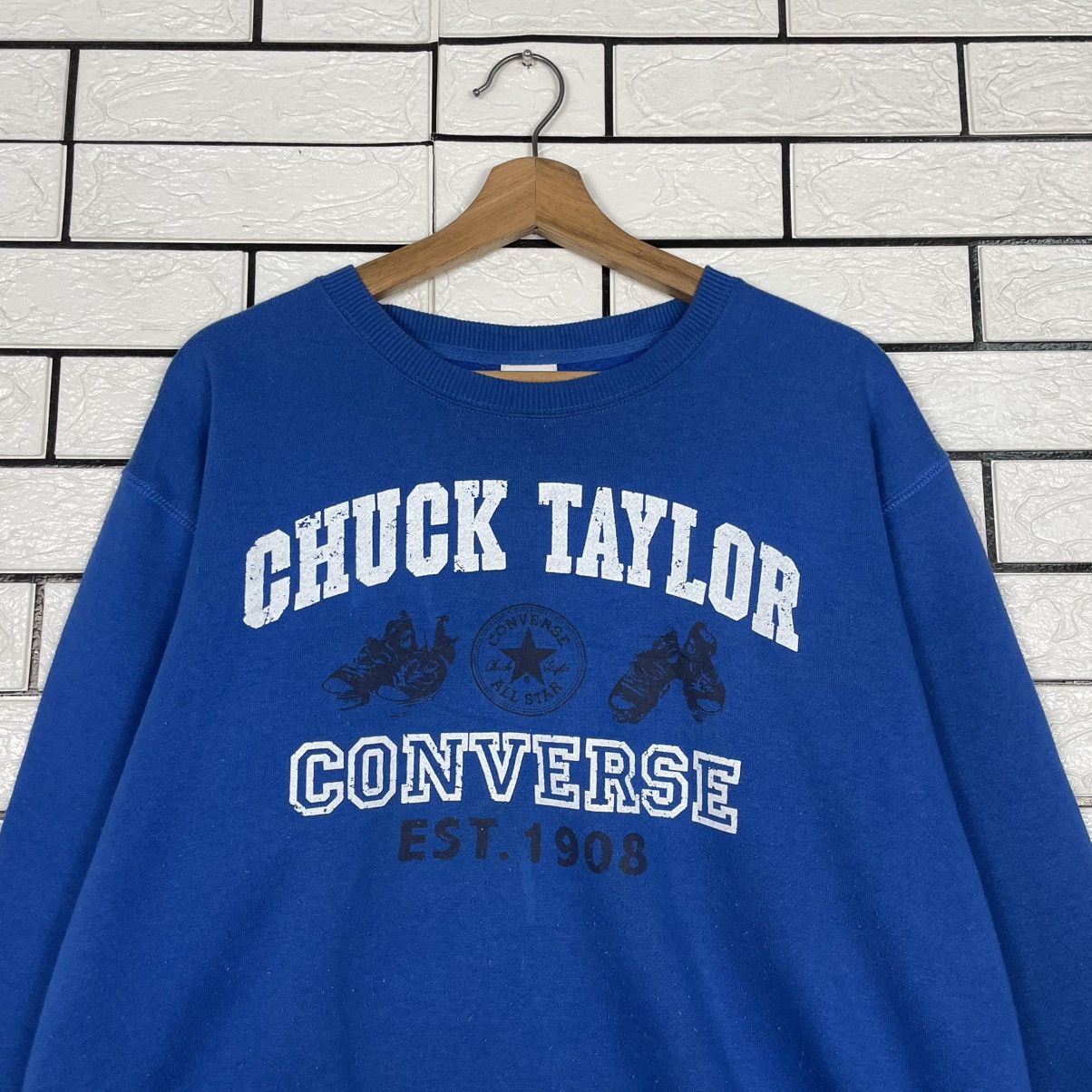 Converse Converse Chuck Taylor Blue Sweatshirt Size US L / EU 52-54 / 3 - 2 Thumbnail