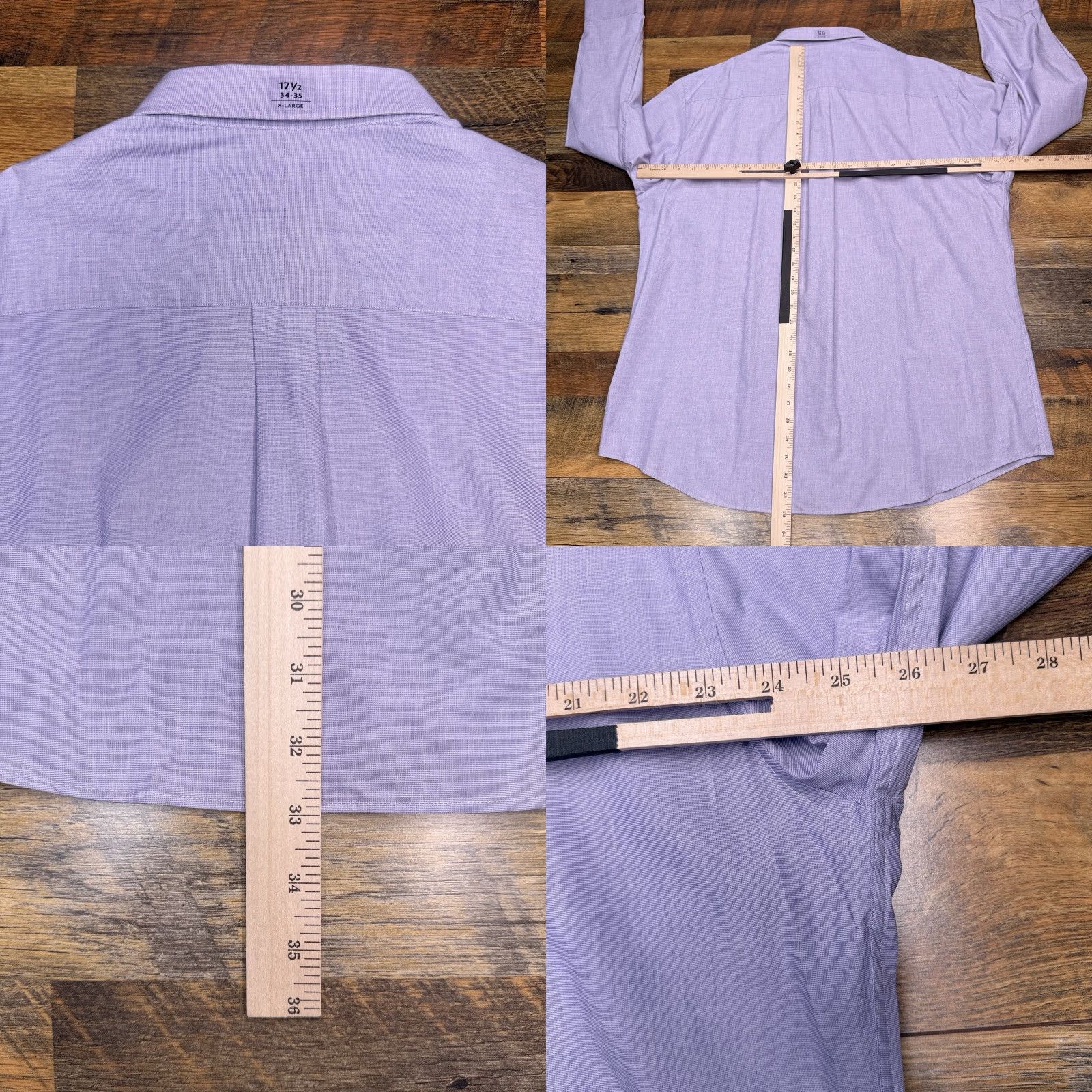Club Room Club Room Shirt Mens XL 17.5 34/35 Blue Button-Up Knit Cotton Long Sleeve Collared Button Down Solid Casual Workwear Party/Cocktail Size US XL / EU 56 / 4 - 8 Thumbnail