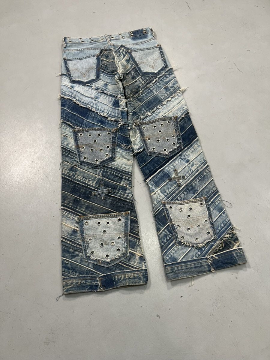 Vintage Vintage 1OF1 upcycled heavy studs baggy denim Size US 30 / EU 46 - 5 Thumbnail