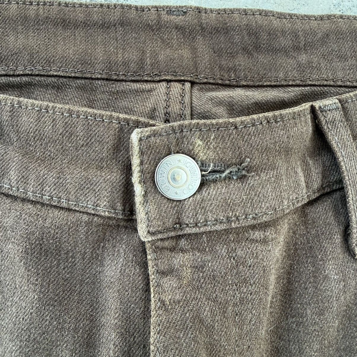 Edwin Vintage Edwin Dark Brown Denim Jean Pants W36 Size US 36 / EU 52 - 4 Thumbnail