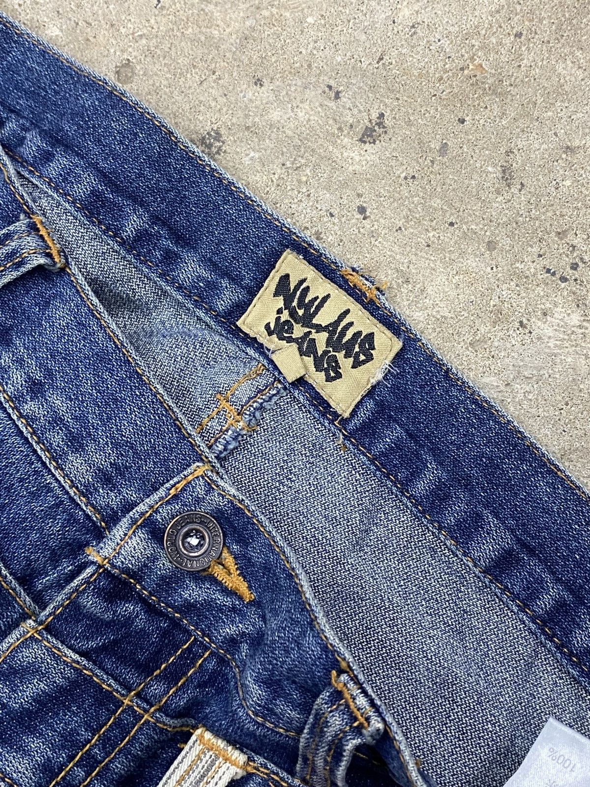 Japanese Brand Nylaus jeans pant double waist Size US 34 / EU 50 - 4 Thumbnail