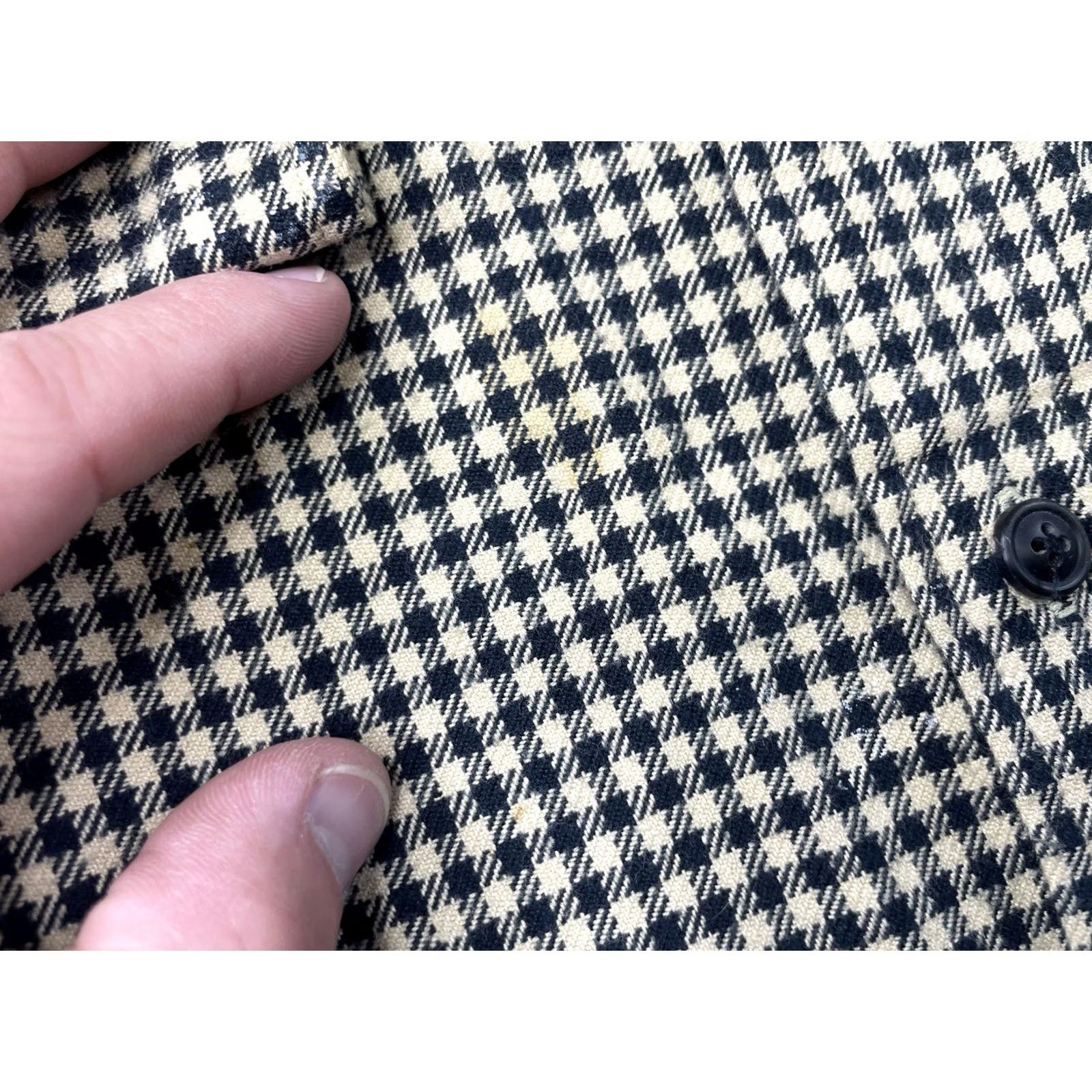 Polo Ralph Lauren VINTAGE Polo Ralph Lauren Shirt Men Large Houndstooth Collar Button-Up Long Sleeve Size US L / EU 52-54 / 3 - 5 Thumbnail