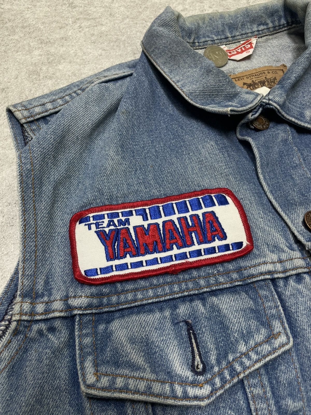 Levi's × Levi's Vintage Clothing × Vintage Vintage Levi’s France Vest, Raw Denim M/ Yamaha Detail Size US M / EU 48-50 / 2 - 3 Thumbnail