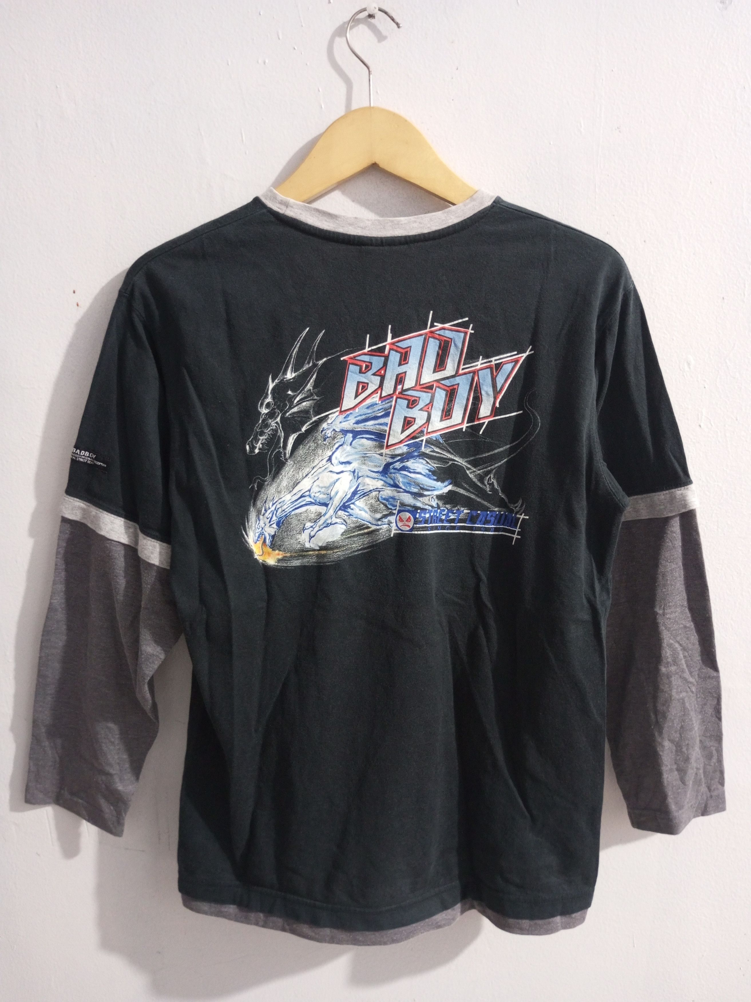 Japanese Brand Vintage Bad boy dragon ice double layer long sleeve Size US M / EU 48-50 / 2 - 1 Thumbnail