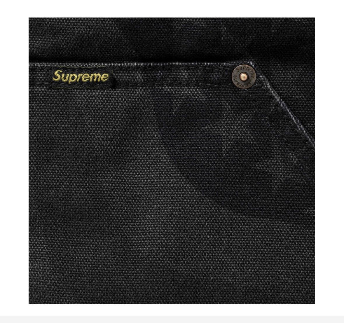 Supreme Supreme Flag Quilted Hooded Work Jacket Black Size US L / EU 52-54 / 3 - 5 Thumbnail