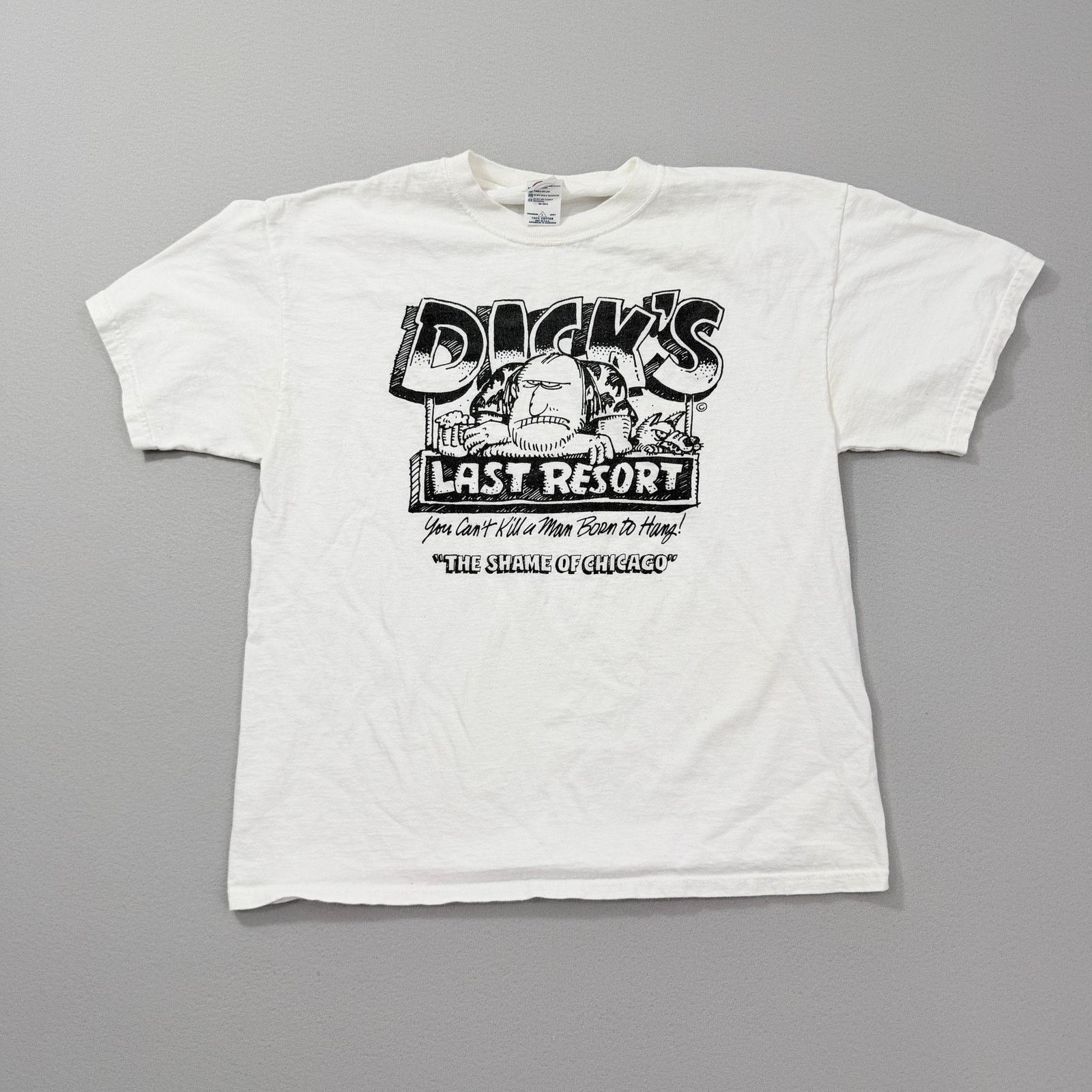 Vintage Vintage Dicks Last Resort Shirt Large White 90s Chicago Size US L / EU 52-54 / 3 - 1 Thumbnail