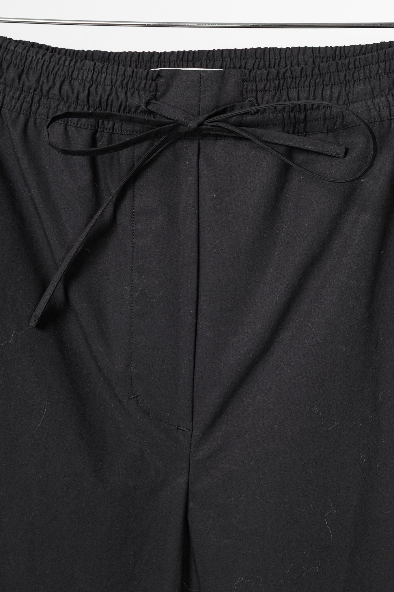 DOROTHEE SCHUMACHER Dorothee Schumacher Poplin Power Black Cotton Flared Pants Size 27" / US 4 / IT 40 - 6 Thumbnail