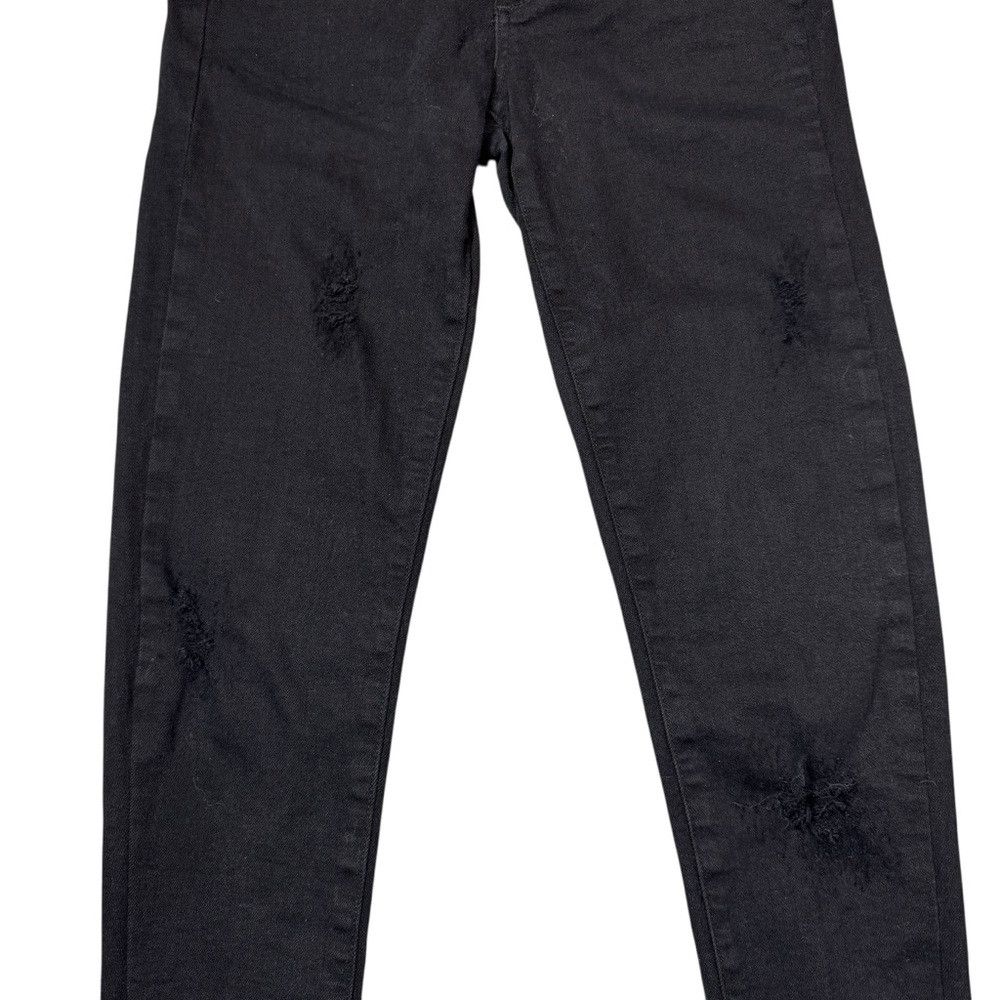 Paige Paige Skyline Skinny Black Distressed Jeans Size 26 Size 26" / US 2 / IT 38 - 9 Thumbnail