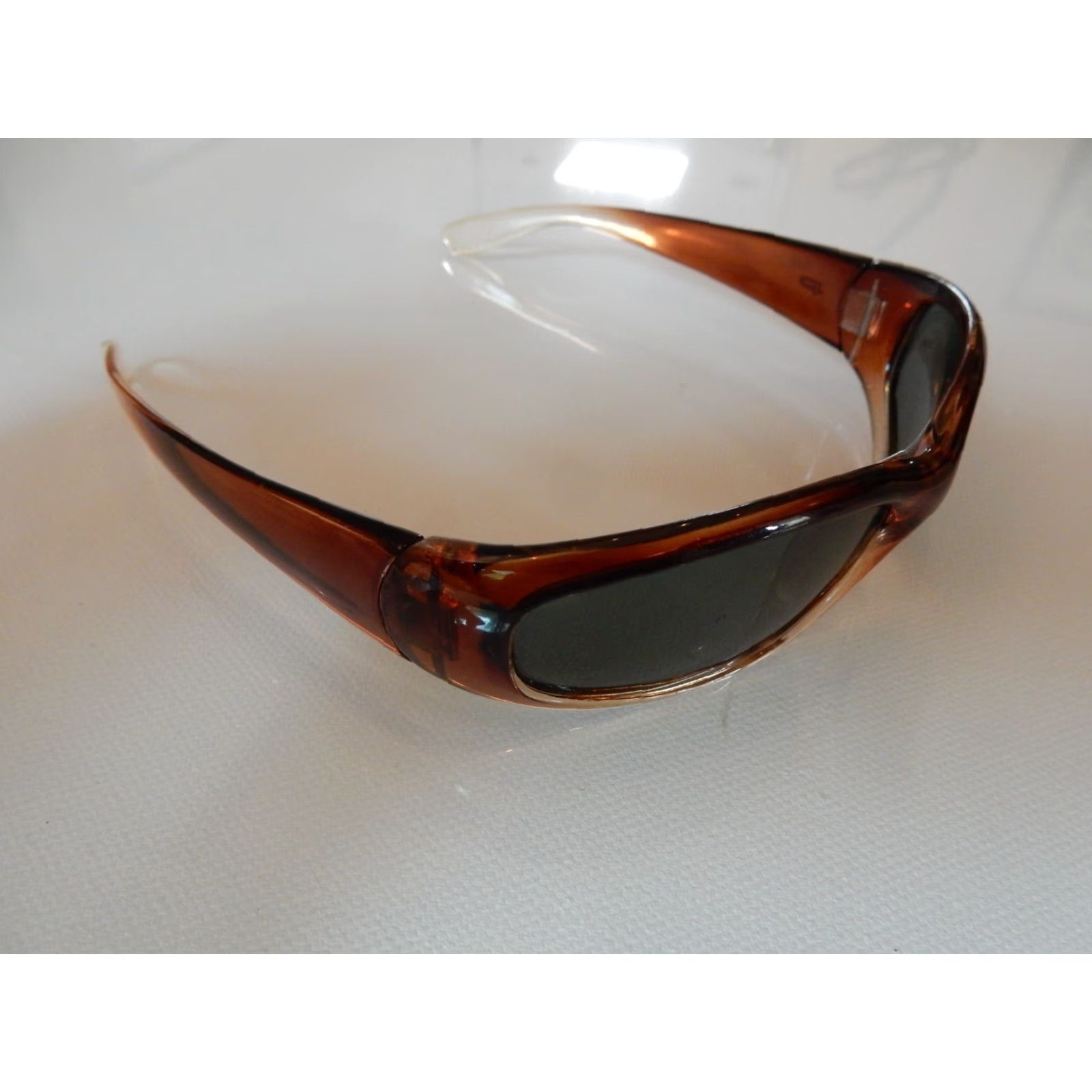 Polaroid VINTAGE Polaroid Sunglasses Men Wrap Brown 0476 Size ONE SIZE - 3 Thumbnail