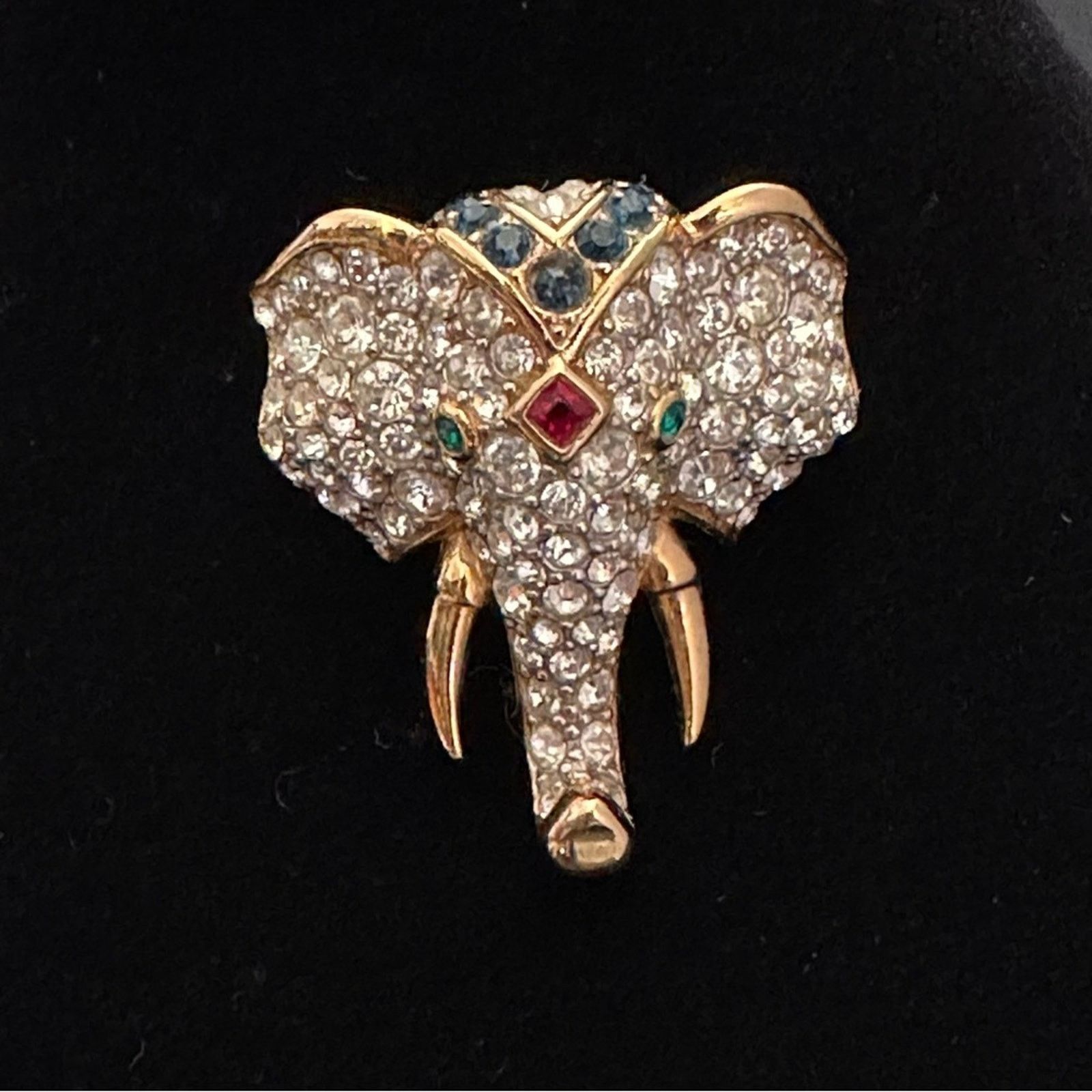 Other Vintage D’Orlan Crystal Elephant Brooch Size ONE SIZE - 2 Thumbnail
