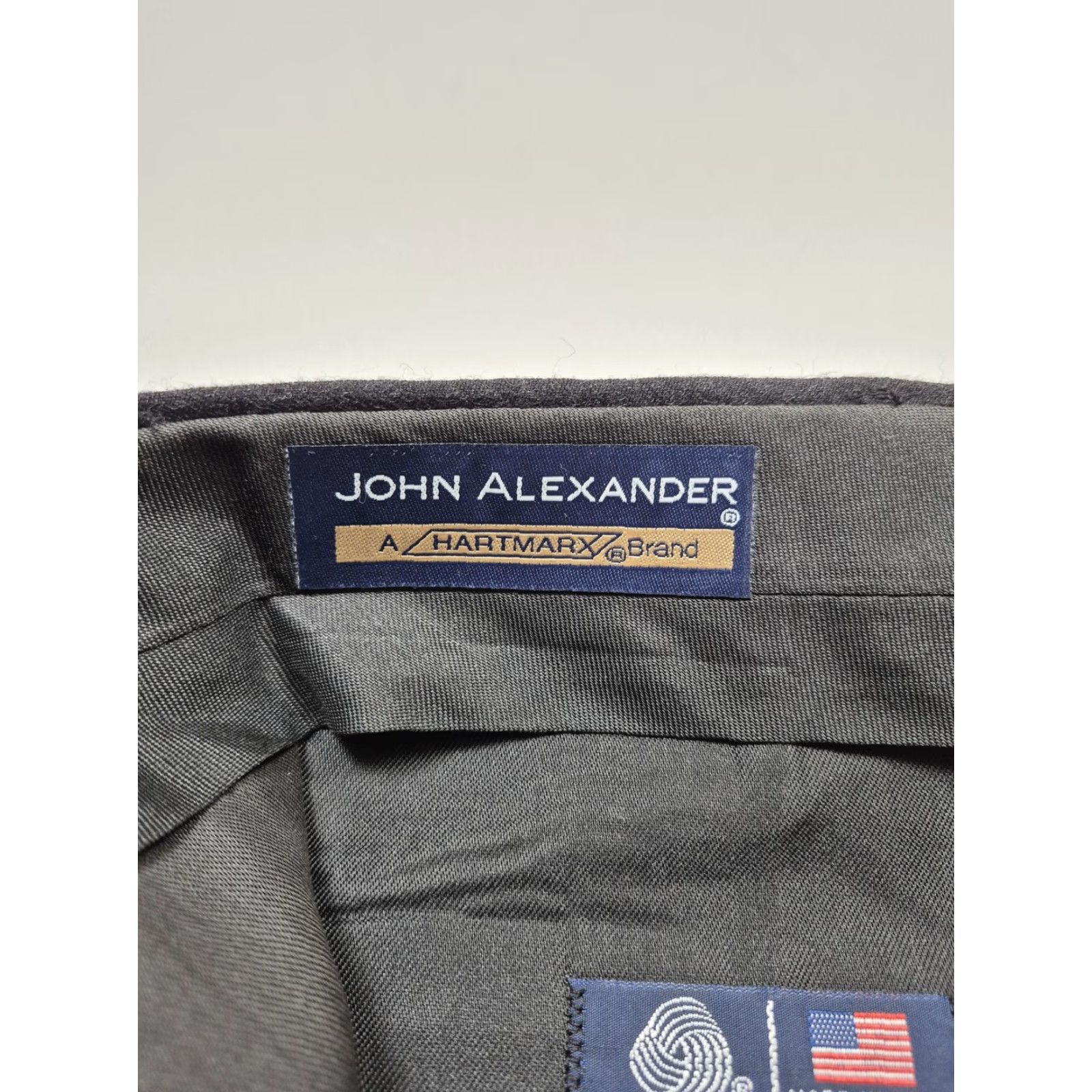 Vintage VTG John Alexander Dress Pants Men's 38x36 Gray Wool Pleated Unhemmed NWT Size US 38 / EU 54 - 3 Thumbnail
