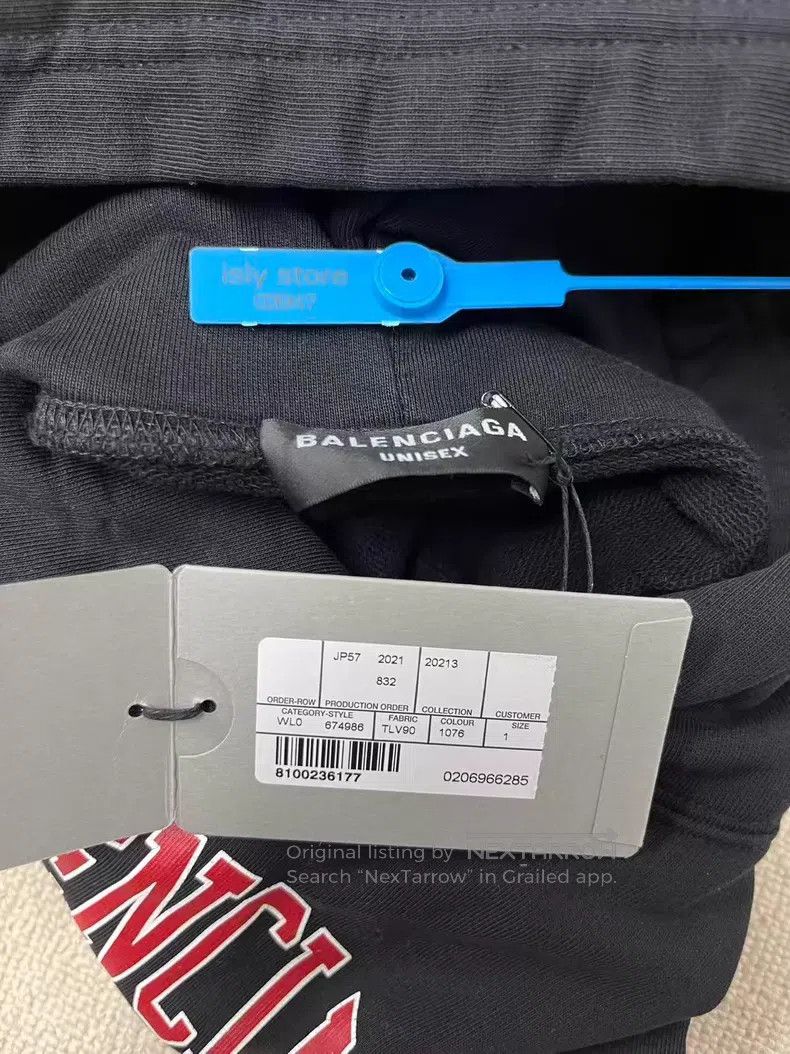 Balenciaga Balenciaga Logo Alphabet Pattern Hooded Sweatshirt Size US S / EU 44-46 / 1 - 4 Thumbnail