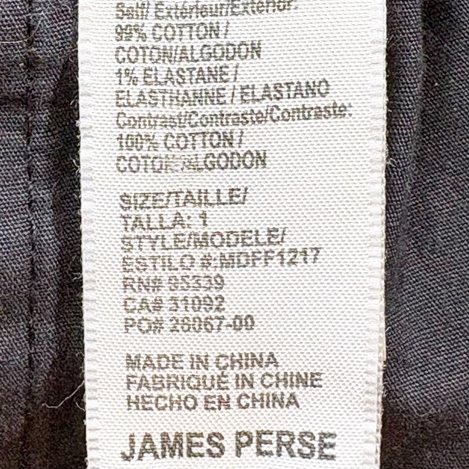 James Perse James Perse Cotton Straight Drawstring Elastic Waist 1/S Size US 30 / EU 46 - 4 Thumbnail