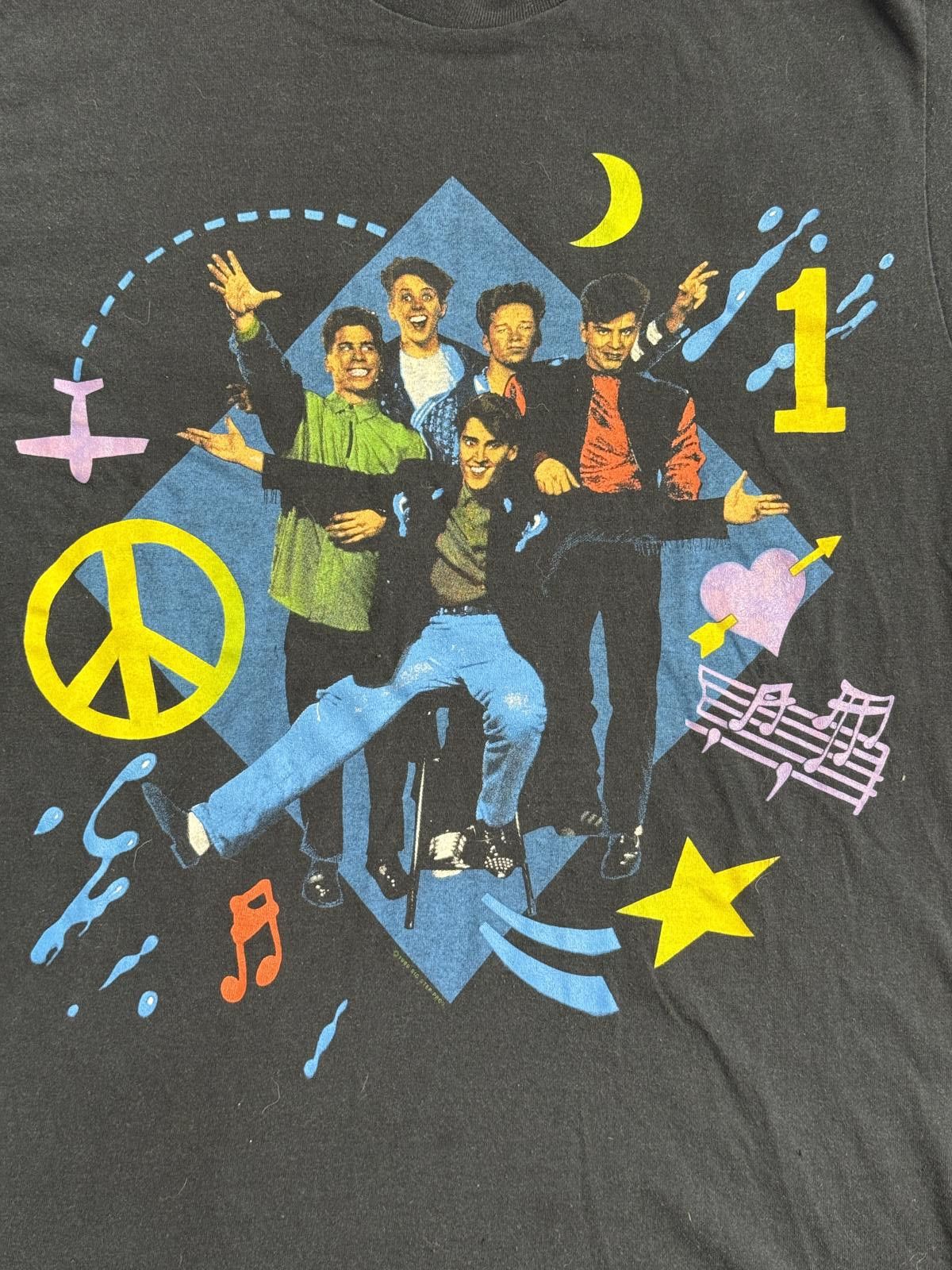 Anvil Vintage NKOTB t-shirt New Kids on the Block Members 1990 - M Size US M / EU 48-50 / 2 - 4 Thumbnail