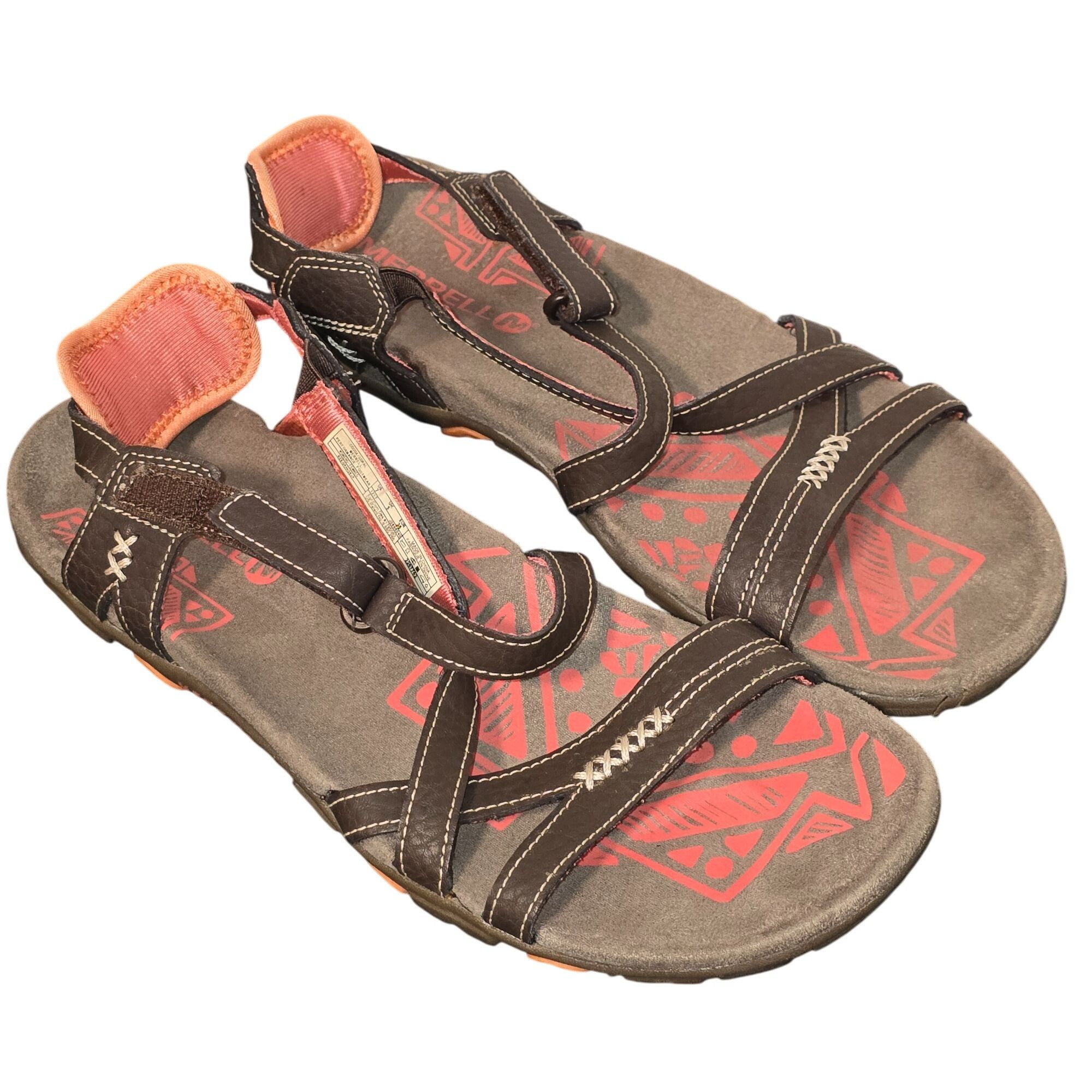Merrell Merrell Brown Leather Performance Sandals Womens Size 7 Size US 7 / IT 37 - 1 Thumbnail