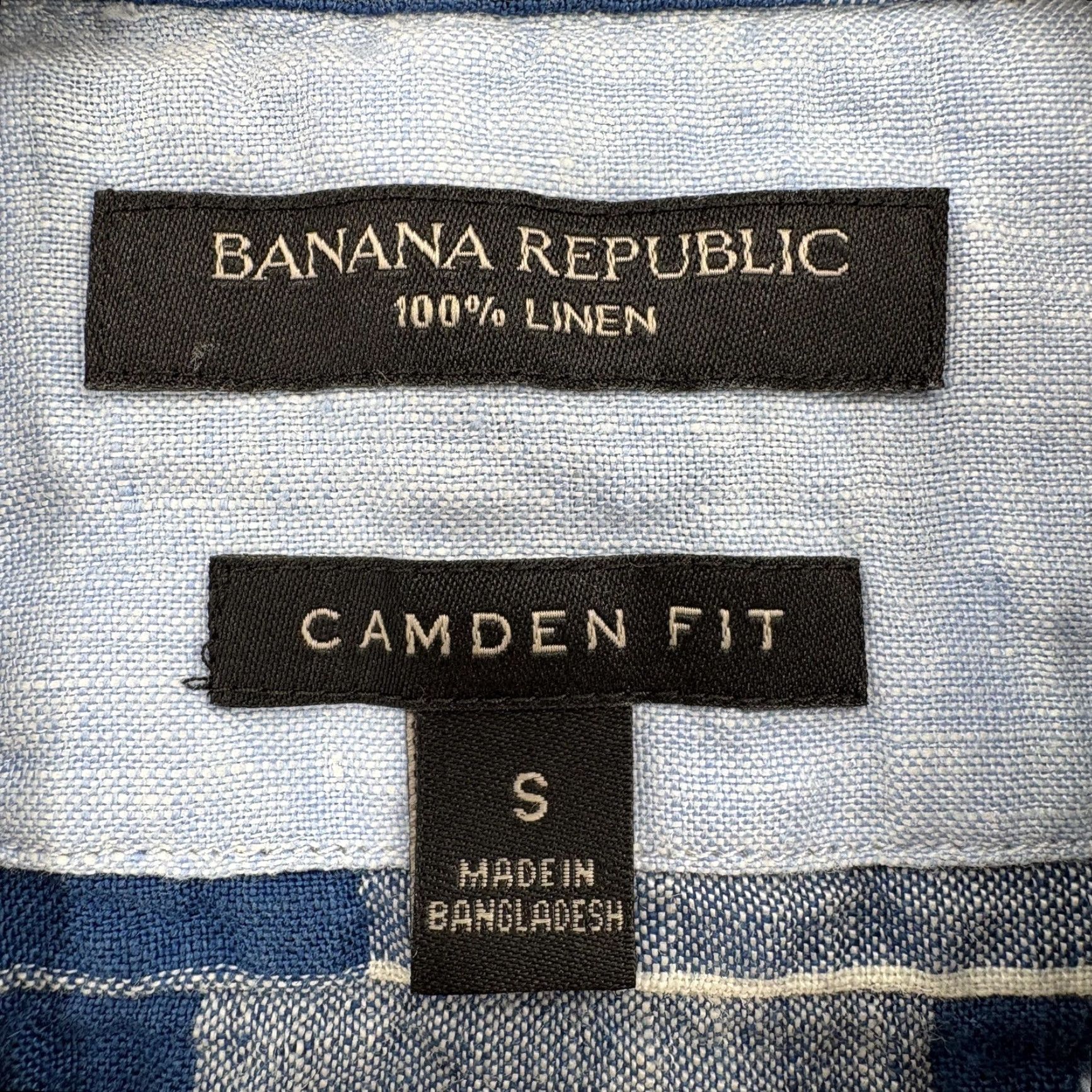 Banana Republic Banana Republic Shirt Mens Small Blue Buffalo Check Long Sleeve Linen Camden Fit Shirt Mens Small Blue Plaid Casual Slim Button-Up Linen Cam​den Fit Size US S / EU 44-46 / 1 - 4 Thumbnail