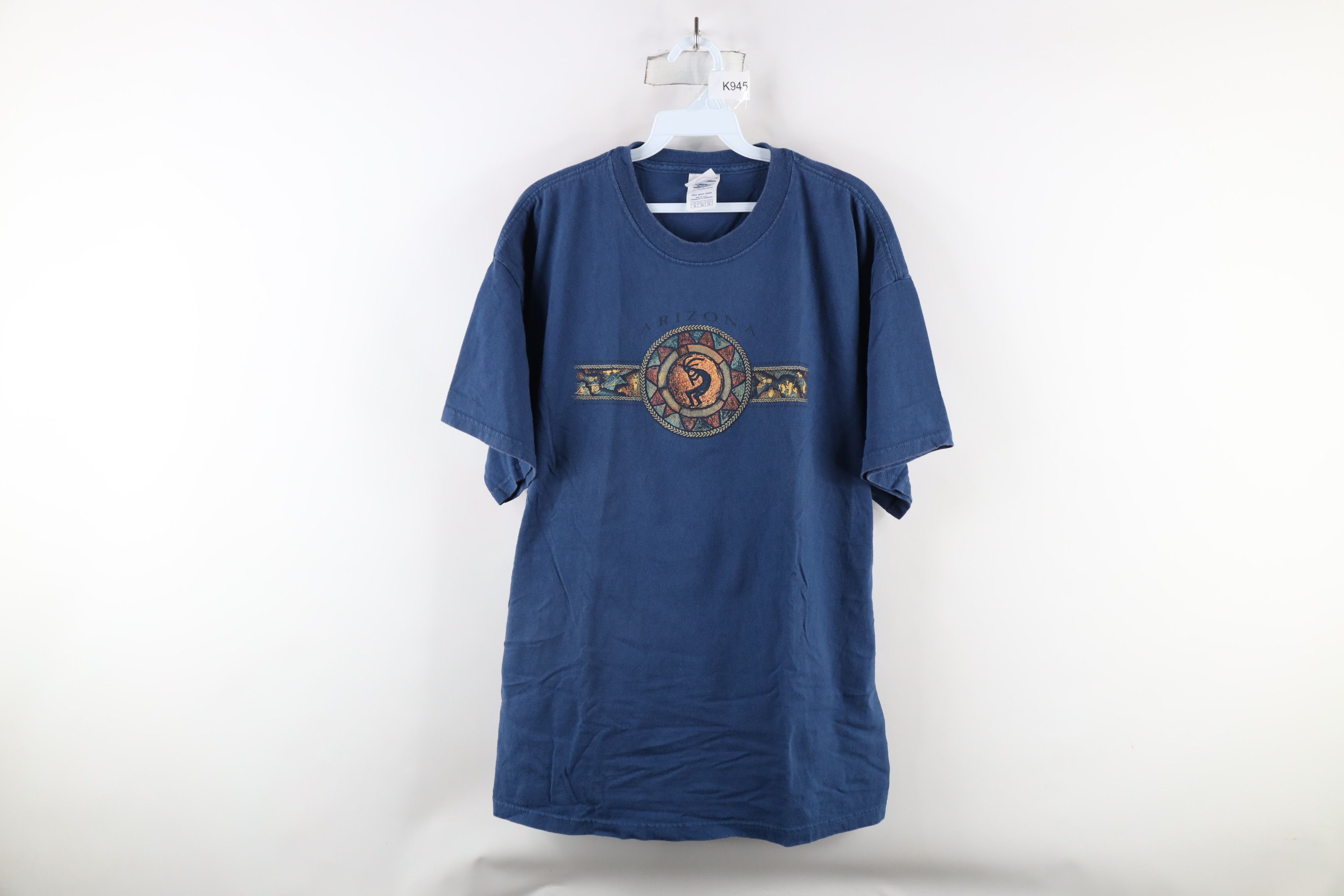Vintage Vintage 90s Streetwear Spell Out Arizona Kokopelli T-Shirt Size US XL / EU 56 / 4 - 1 Thumbnail