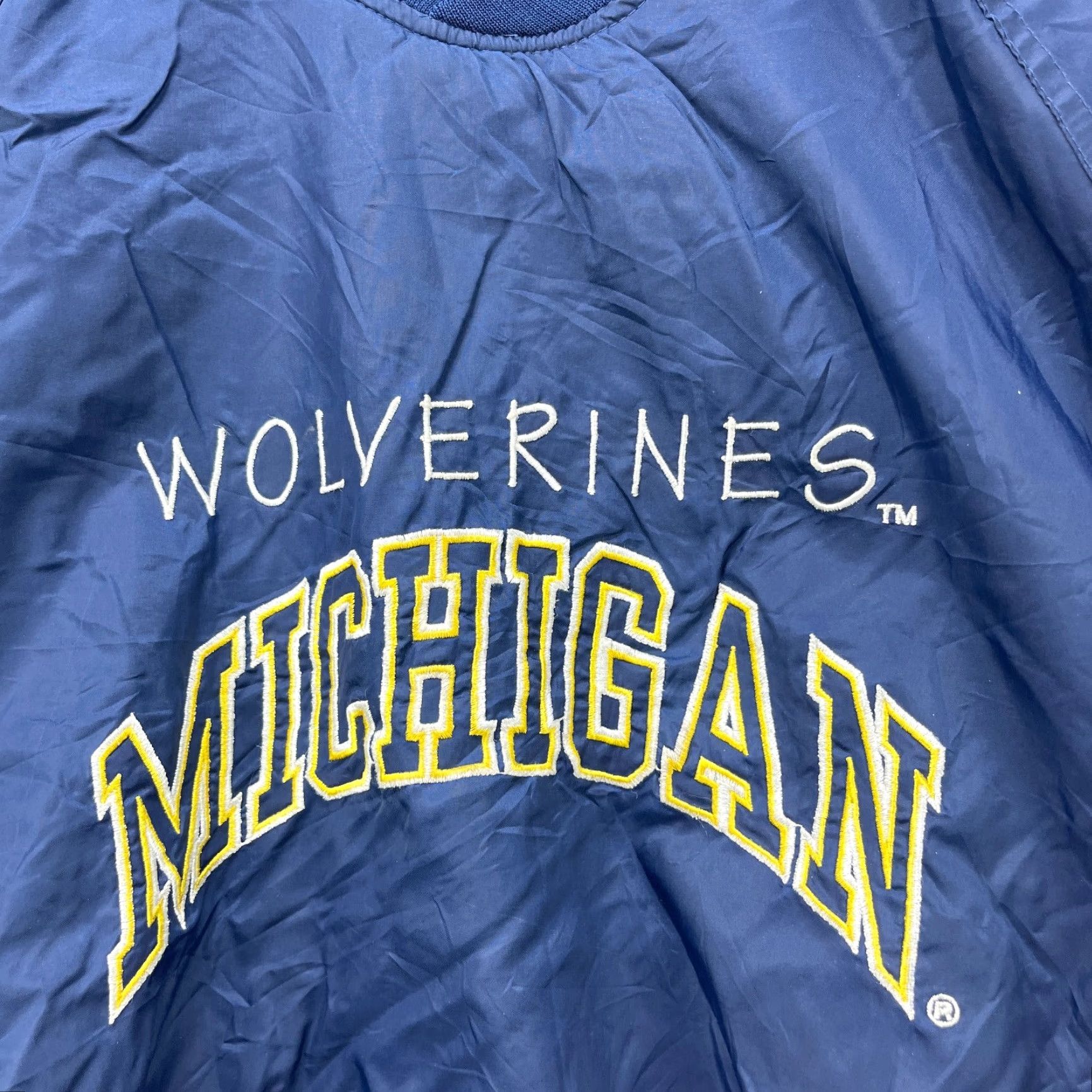Logo 7 VINTAGE 90s Michigan Wolverines Logo 7 Pullover Windbreaker Jacket M Blue Mens Windbreaker 90s Logo 7 Pullover Jacket Michigan Wolverines Size US M / EU 48-50 / 2 - 3 Thumbnail