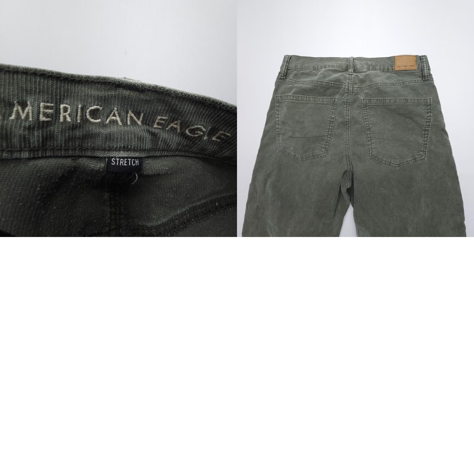 American Eagle Outfitters American Eagle Corduroy Jeans Womens Size 6 Green Cotton Stretch 90s Size 28" / US 6 / IT 42 - 8 Thumbnail