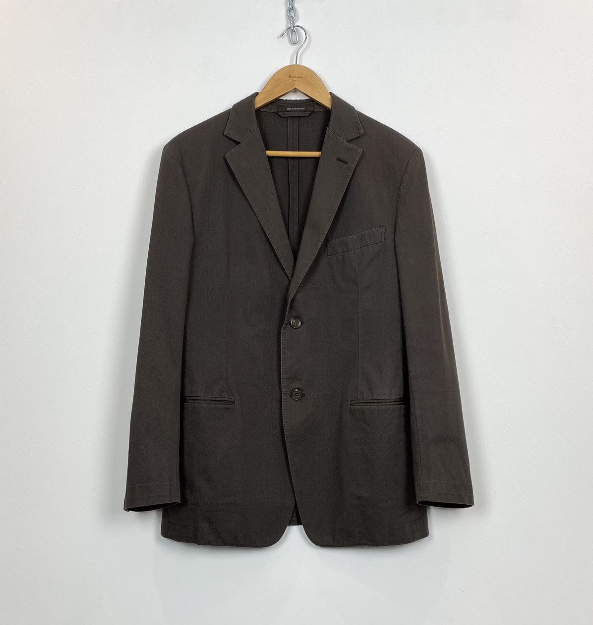 Ermenegildo Zegna ZEGNA Buttons Up Long Sleeve Blazer Jacket Men’s Size 52R Size 52R - 1 Thumbnail