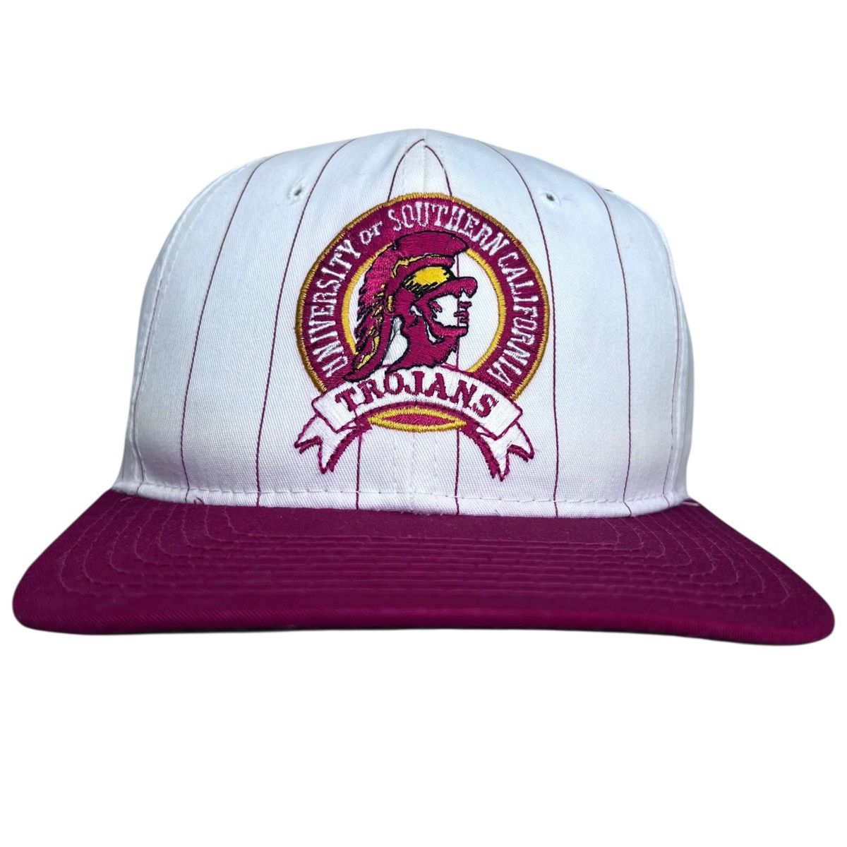 NCAA × Starter × Vintage Vintage 1990s NCAA USC Trojans Pinstripe Starter 1st Gen Hat Size ONE SIZE - 1 Thumbnail
